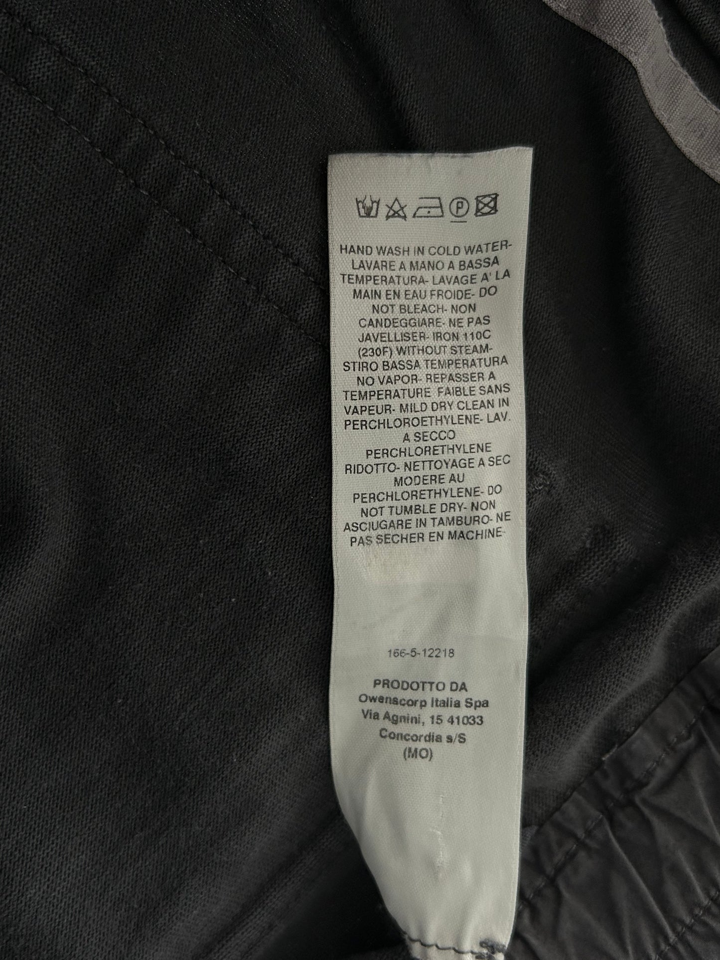 Rick Owens Black Cargo Jogger Pants