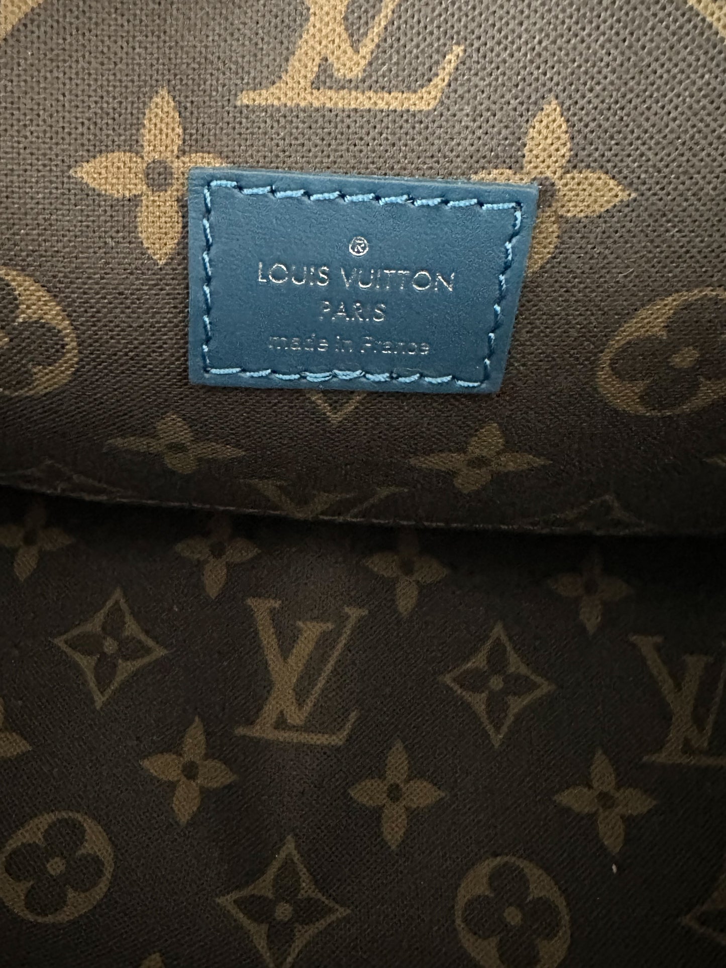 Louis Vuitton Blue Monogram Keepall 25