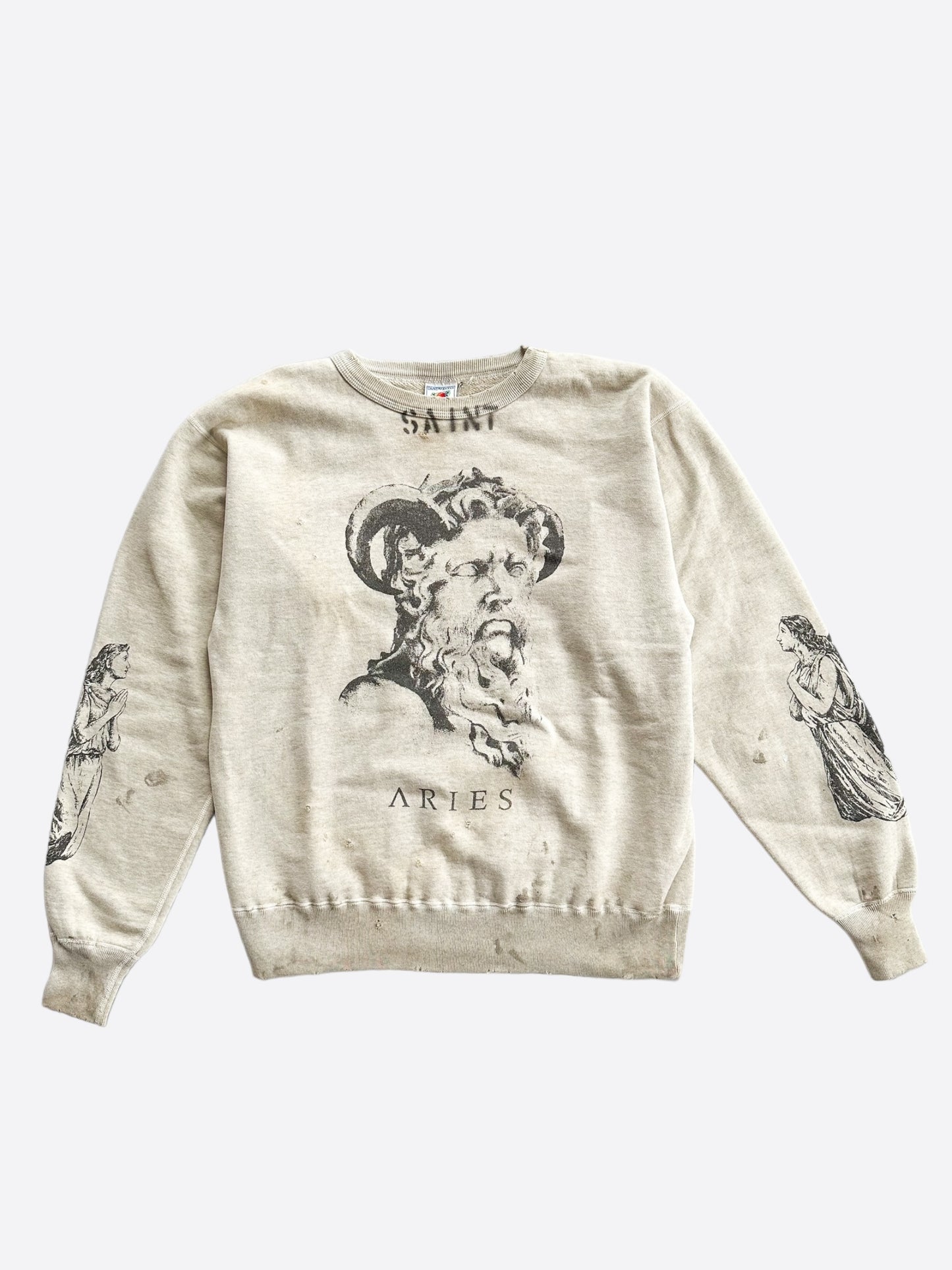Saint Michael Beige Saint Aries Sweatshirt