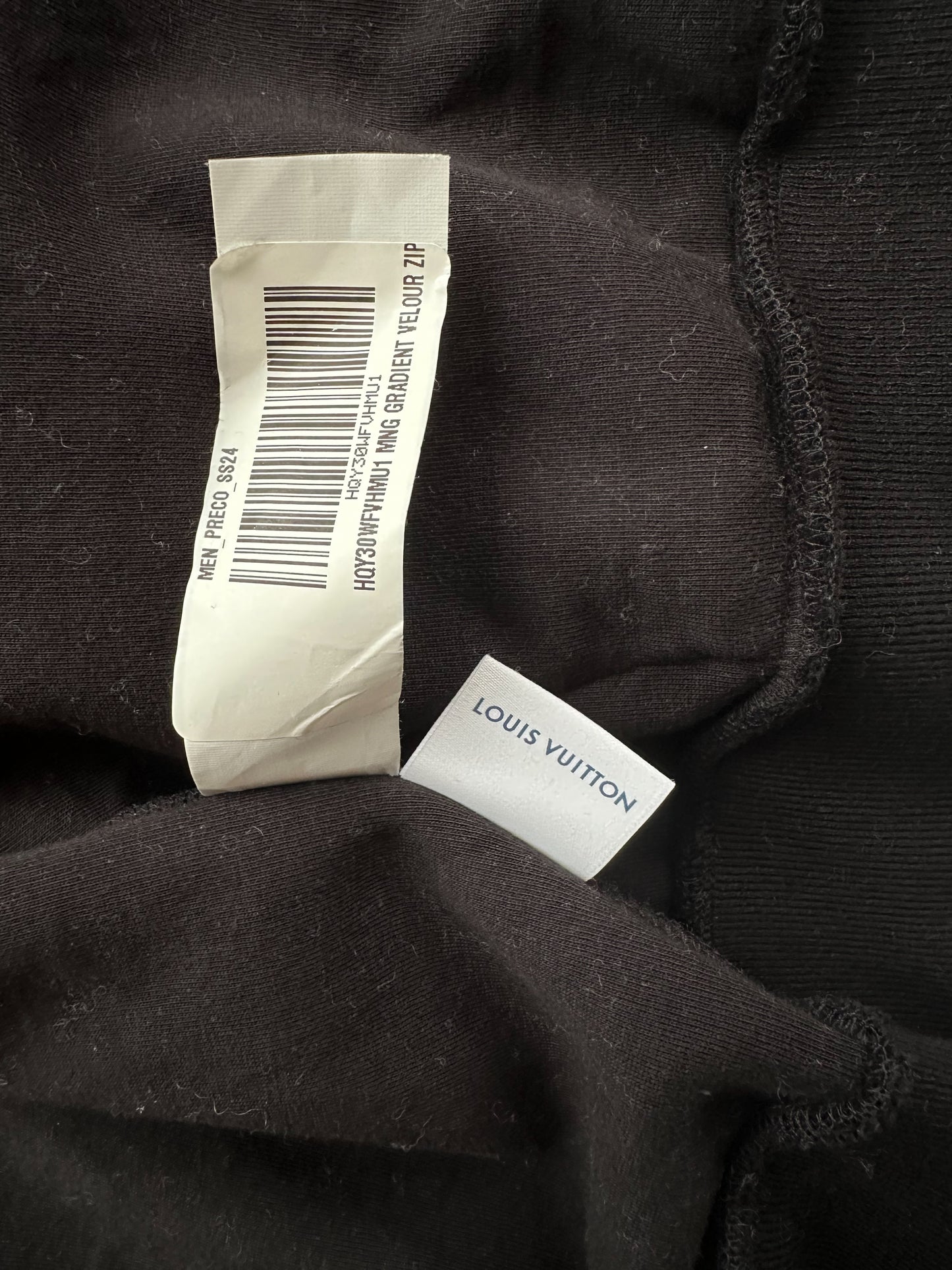 Louis Vuitton Green & Yellow Gradient Monogram Velvet Hoodie