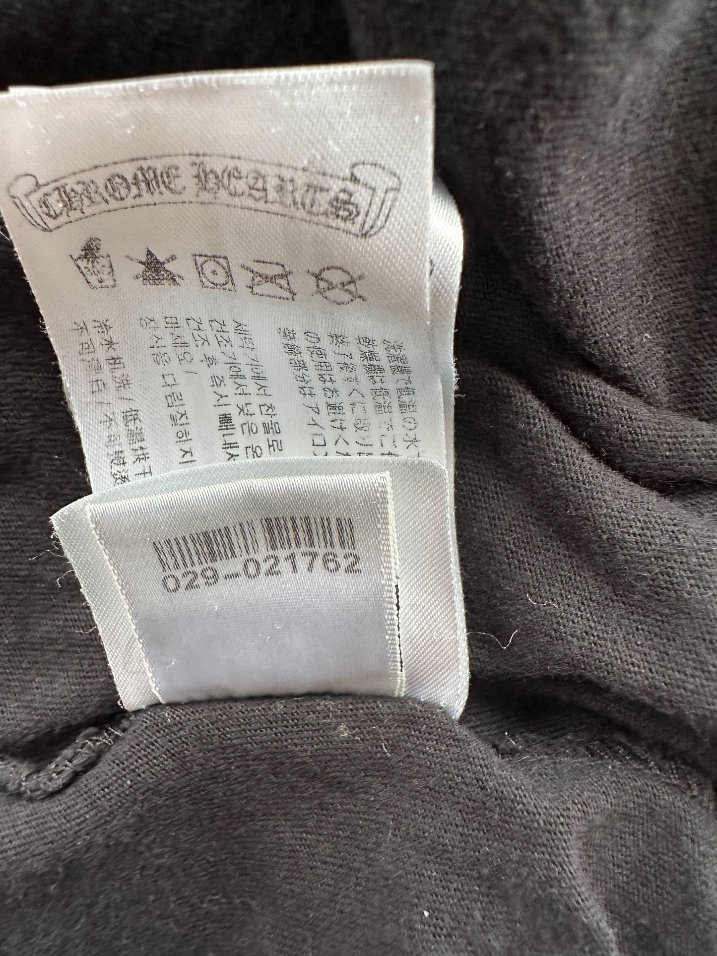 Chrome Hearts Black & White Horseshoe Logo T-Shirt