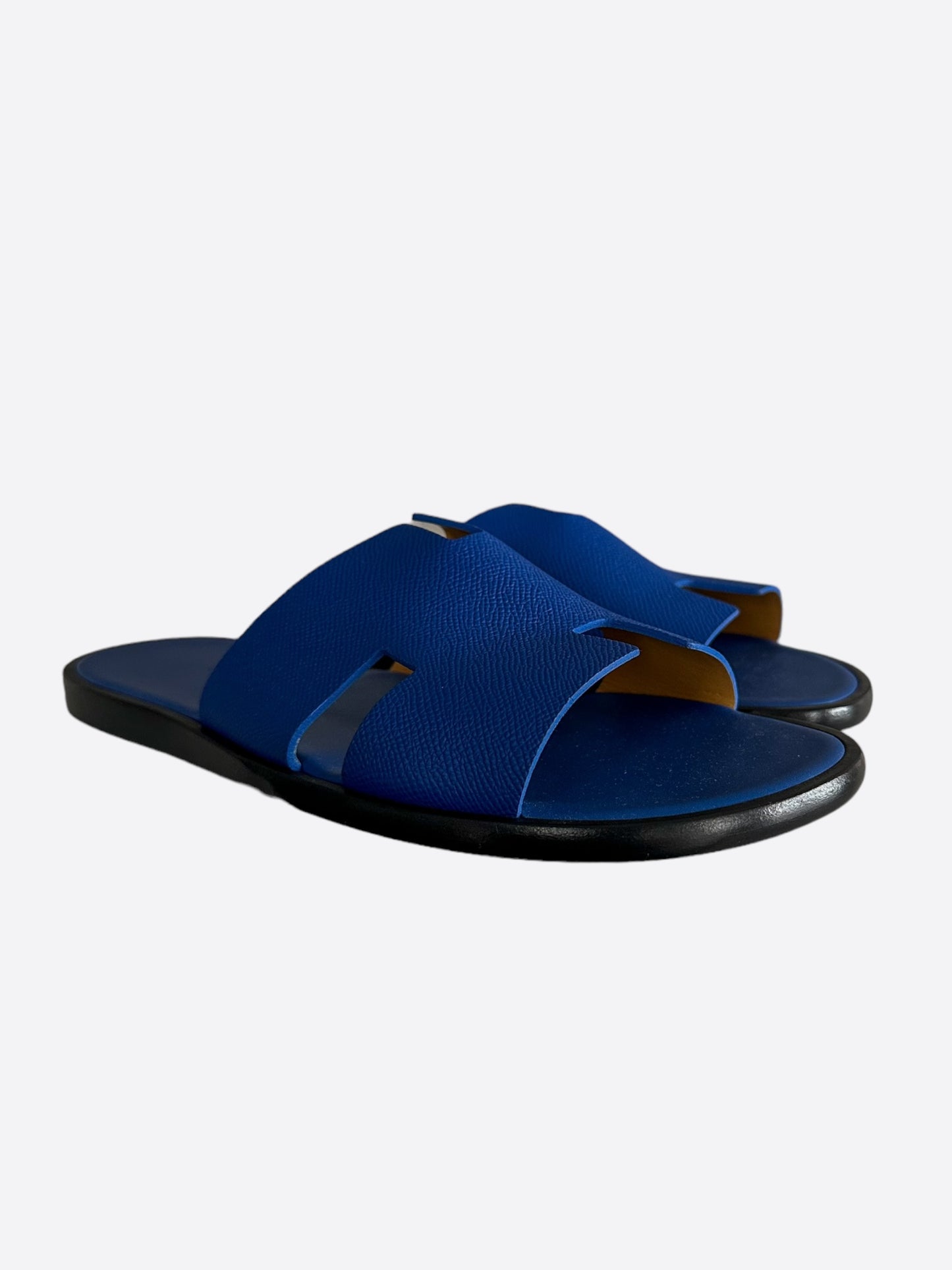 Hermes Blue & Black Izmir Sandals