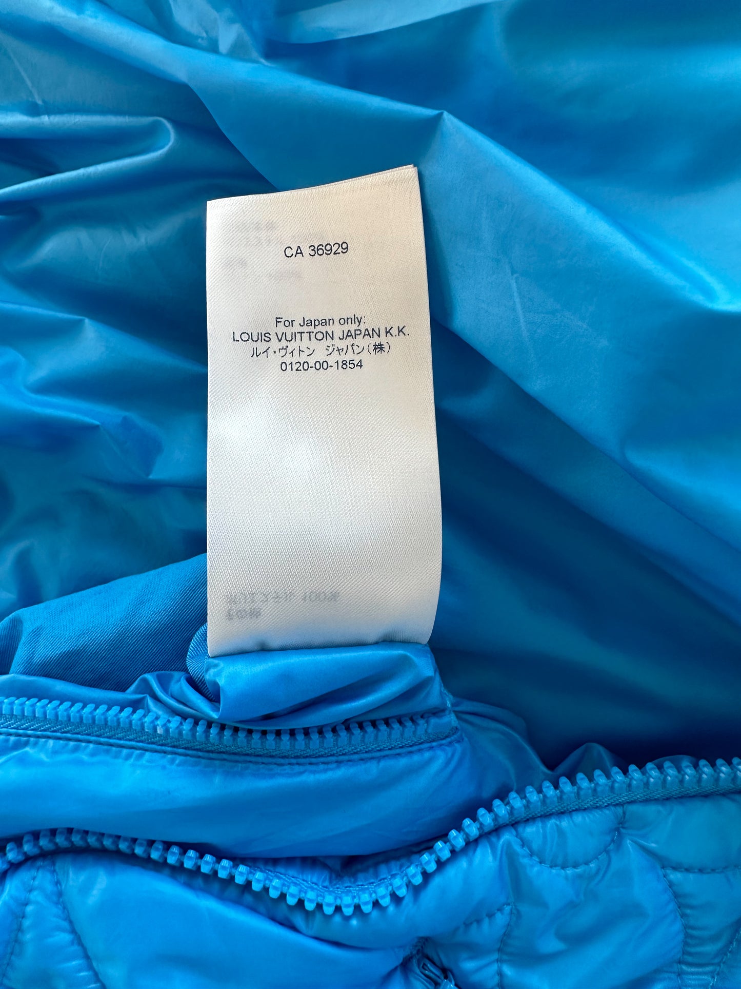 Louis Vuitton Blue Flower Monogram Bomber Jacket
