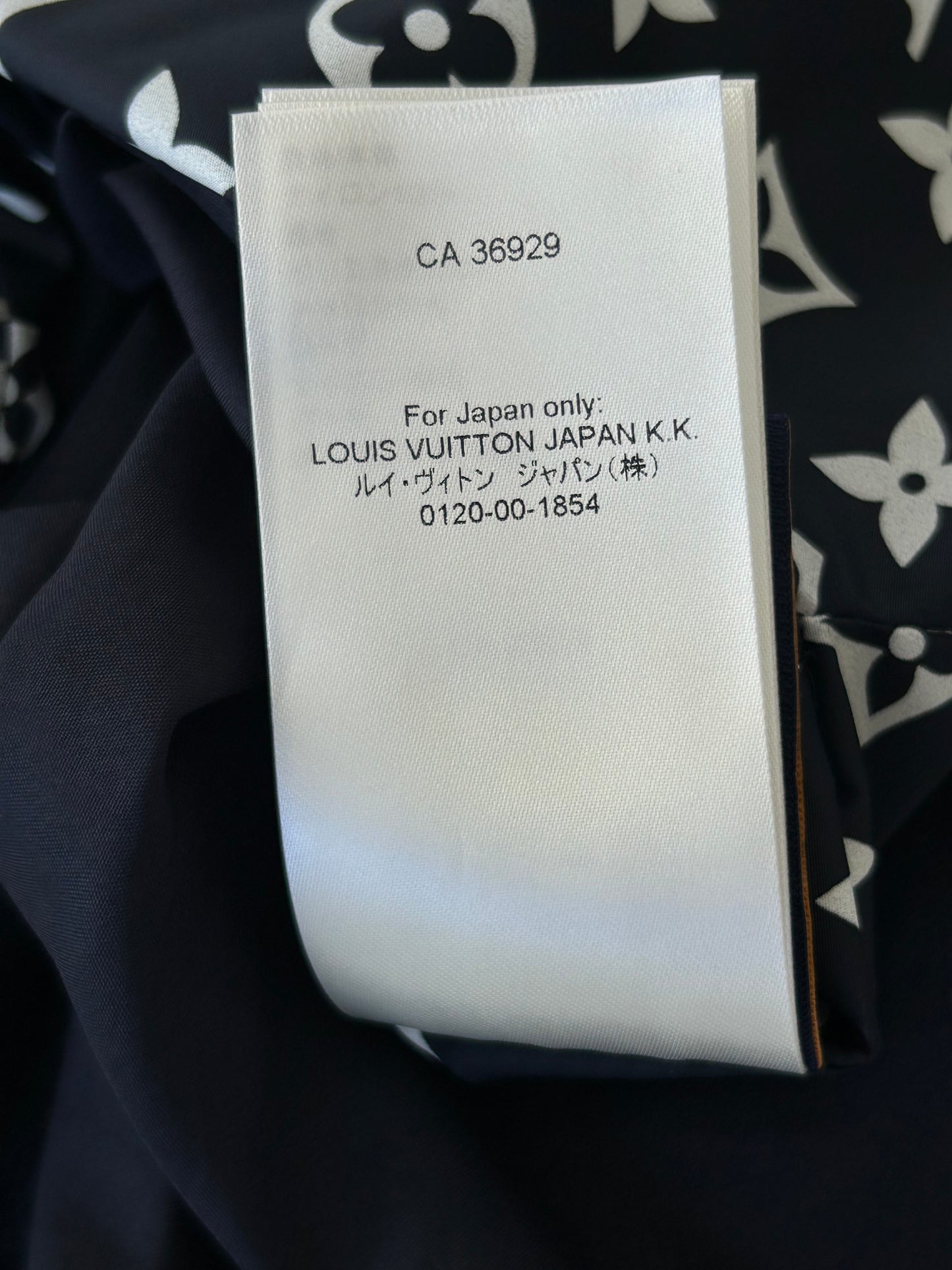 Louis Vuitton Black & White Embroidered Logo Track Jacket