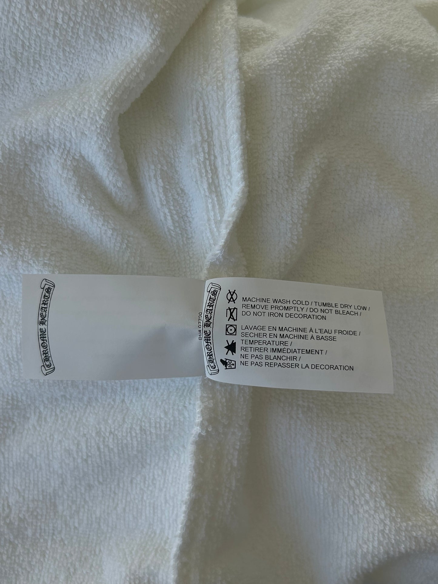 Chrome Hearts White & Black Horseshoe Logo Robe