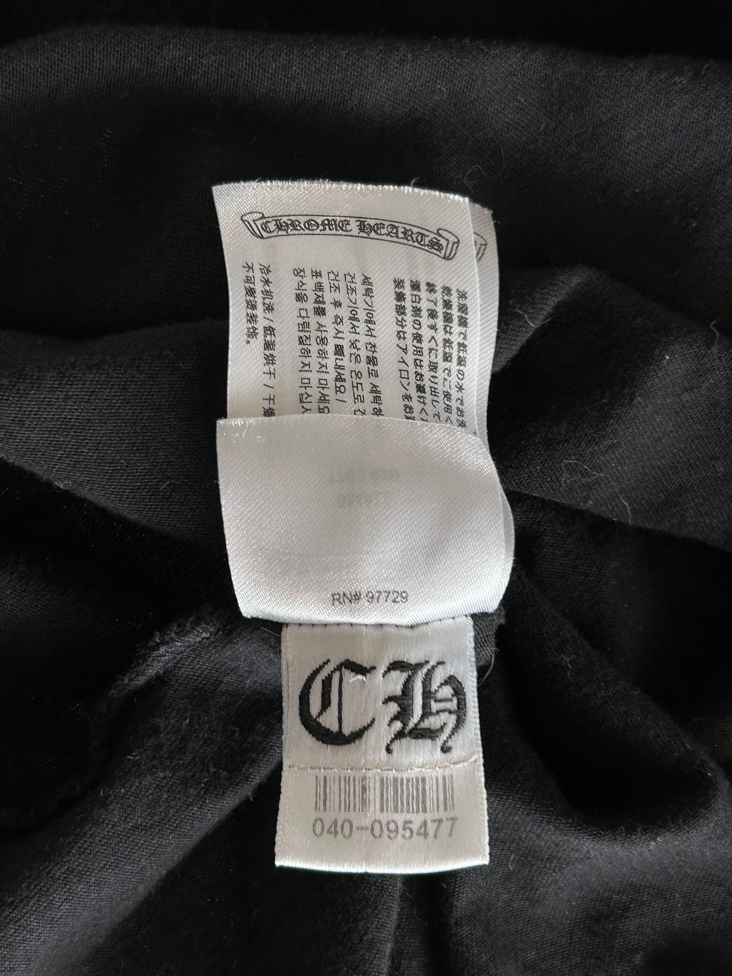Chrome Hearts Miami Exclusive Black & White Horseshoe Logo T-Shirt