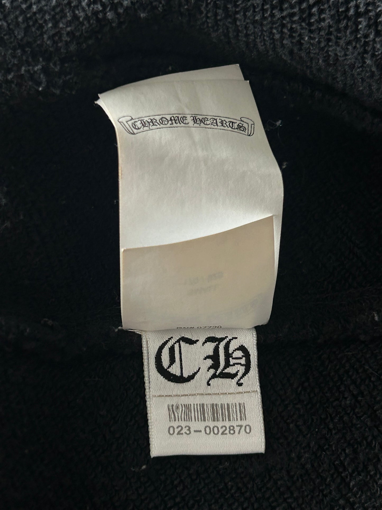 Chrome Hearts Black Leather Cross Patch Zip Up Hoodie