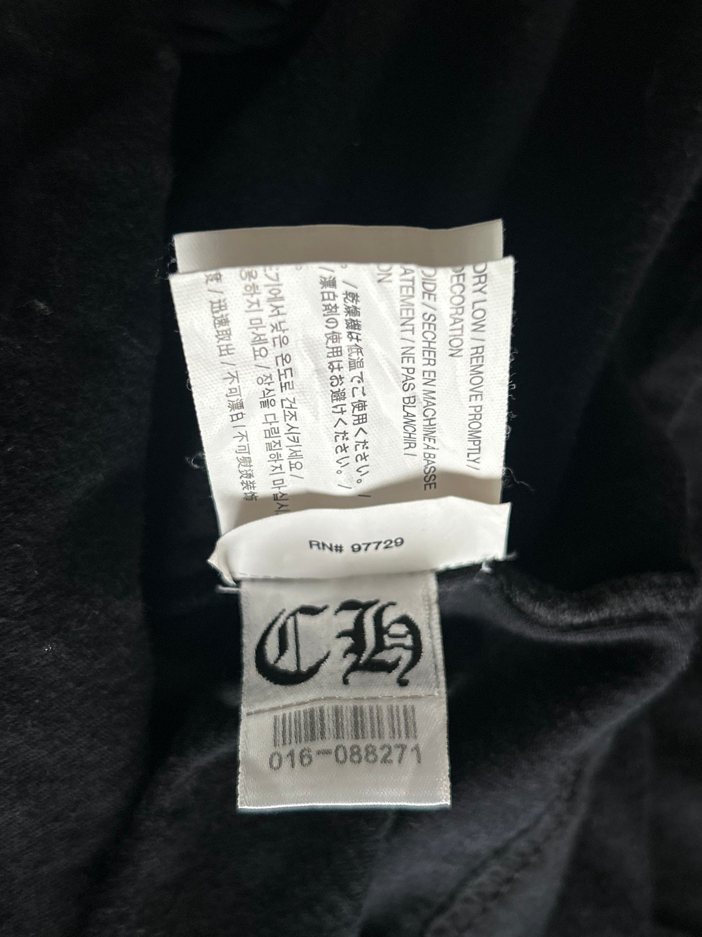 Chrome Hearts Black & White Los Angeles Horseshoe Logo T-Shirt