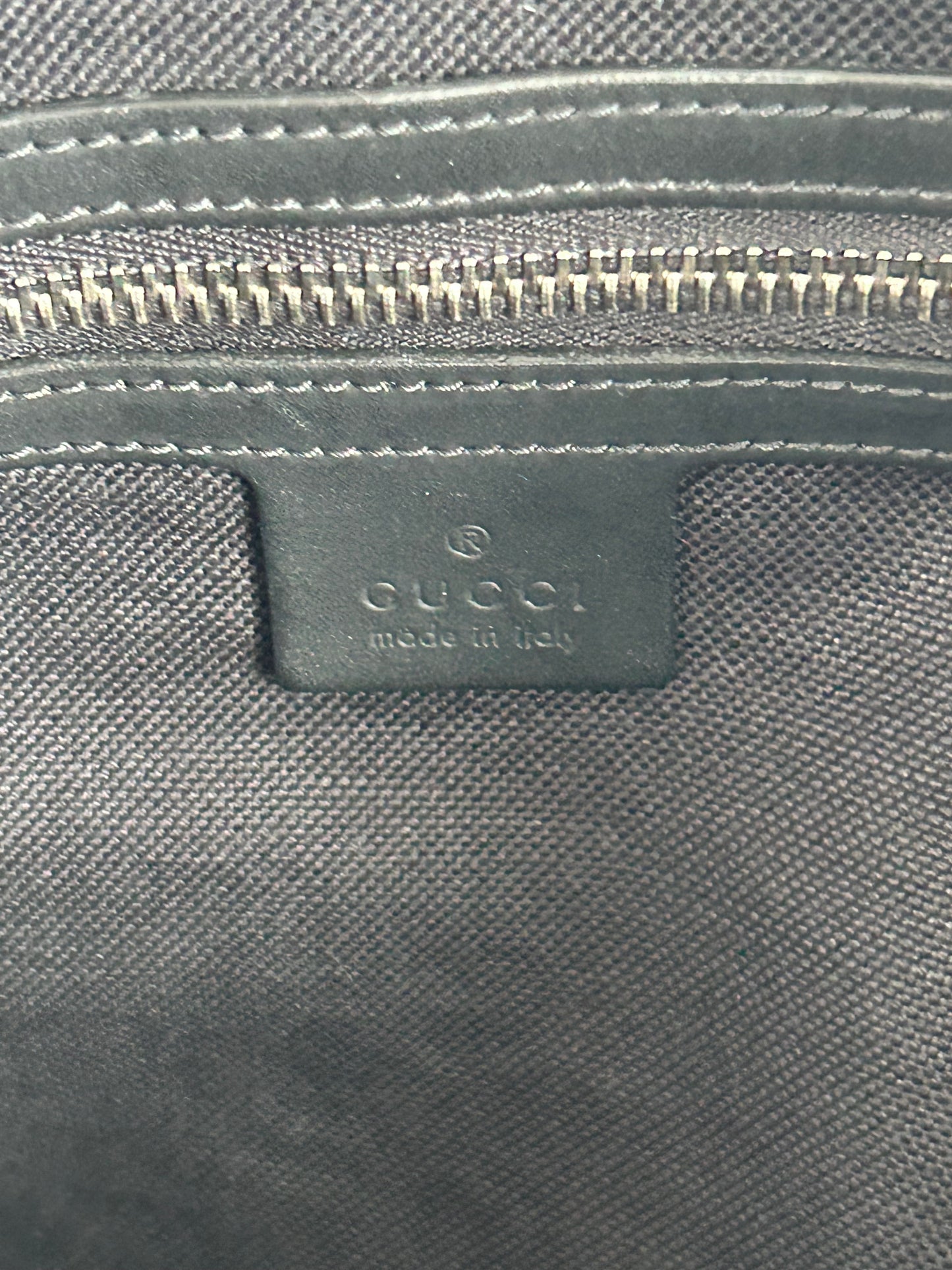 Gucci Black GG Monogram Large Duffel Bag
