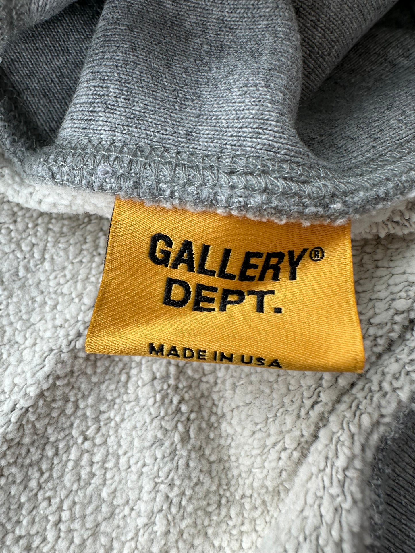 Gallery Dept Grey & Black DEPT Logo Hoodie