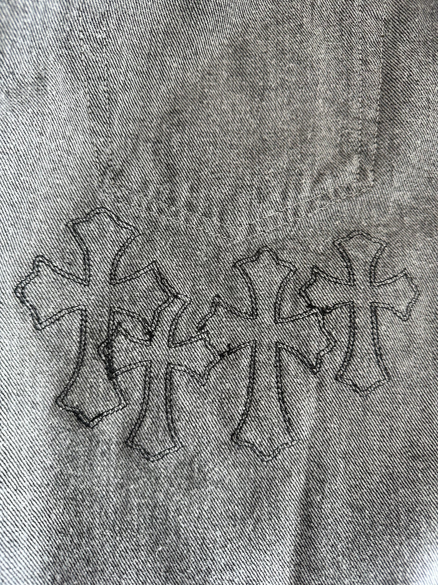 Chrome Hearts Levi's Black Cross Patch Jeans