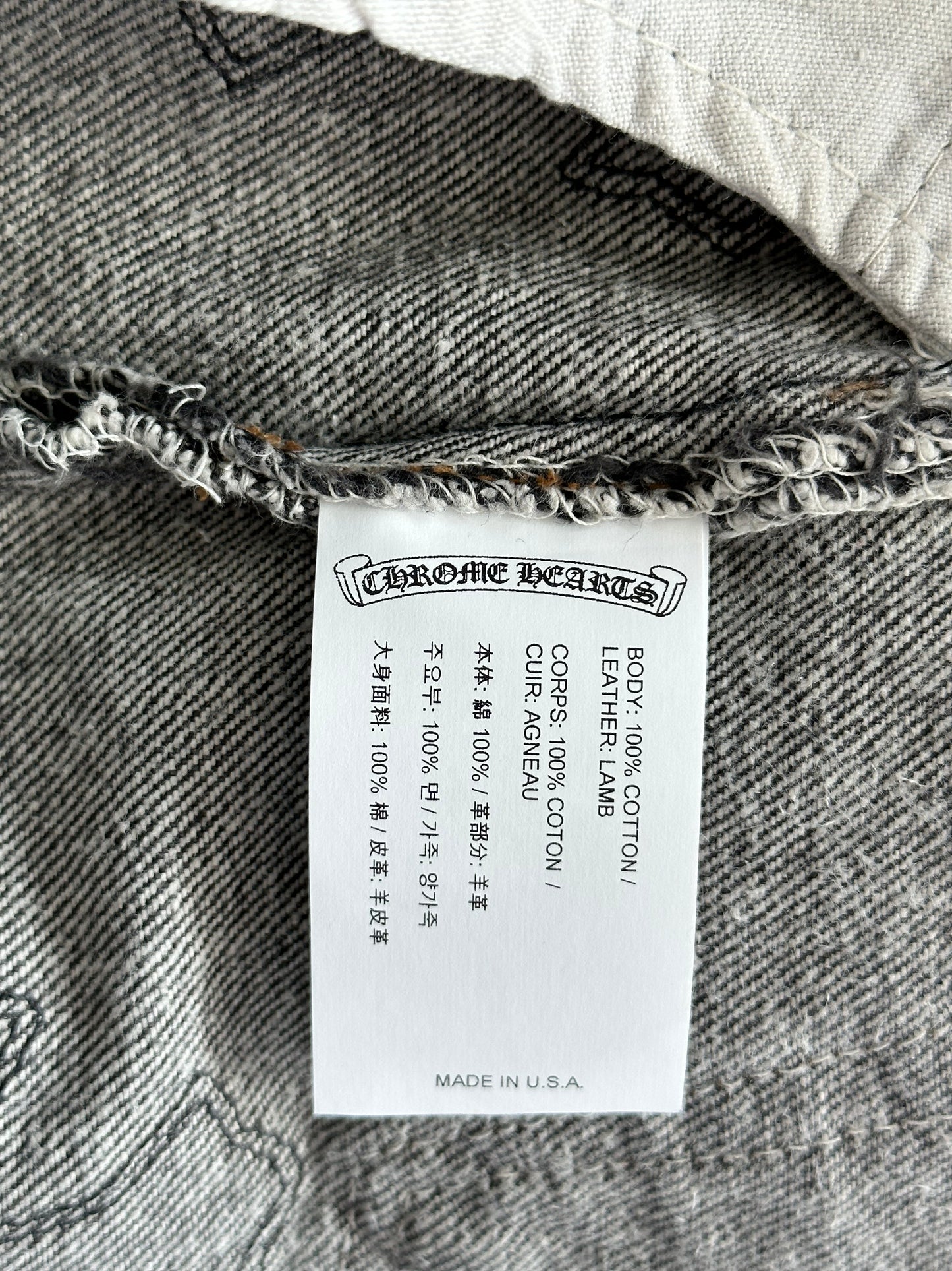 Chrome Hearts Levi's Black Cross Patch Jeans
