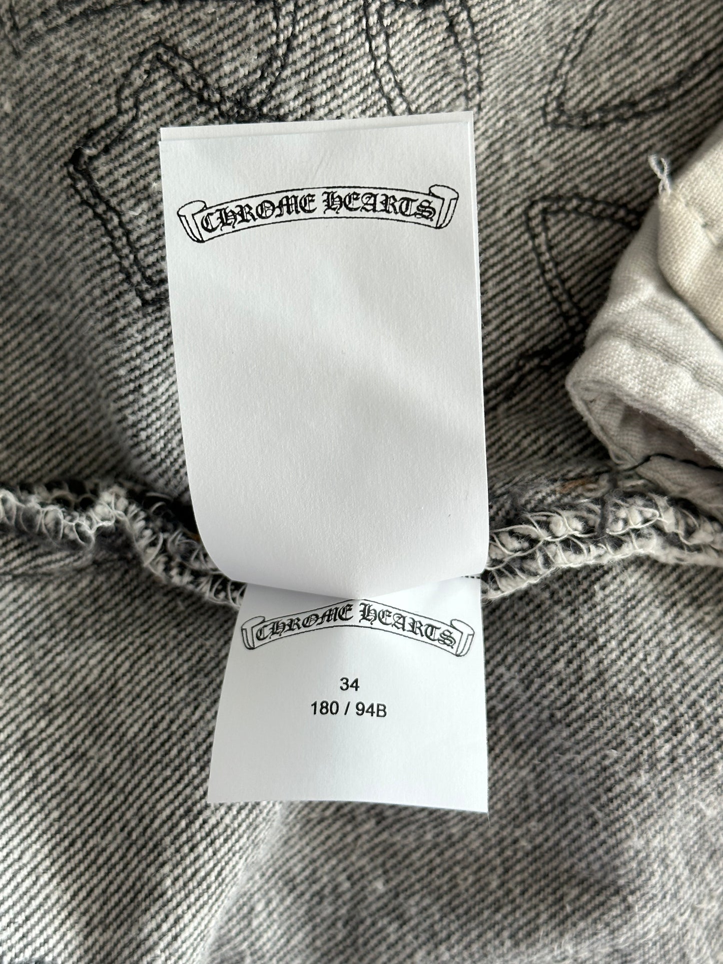 Chrome Hearts Levi's Black Cross Patch Jeans