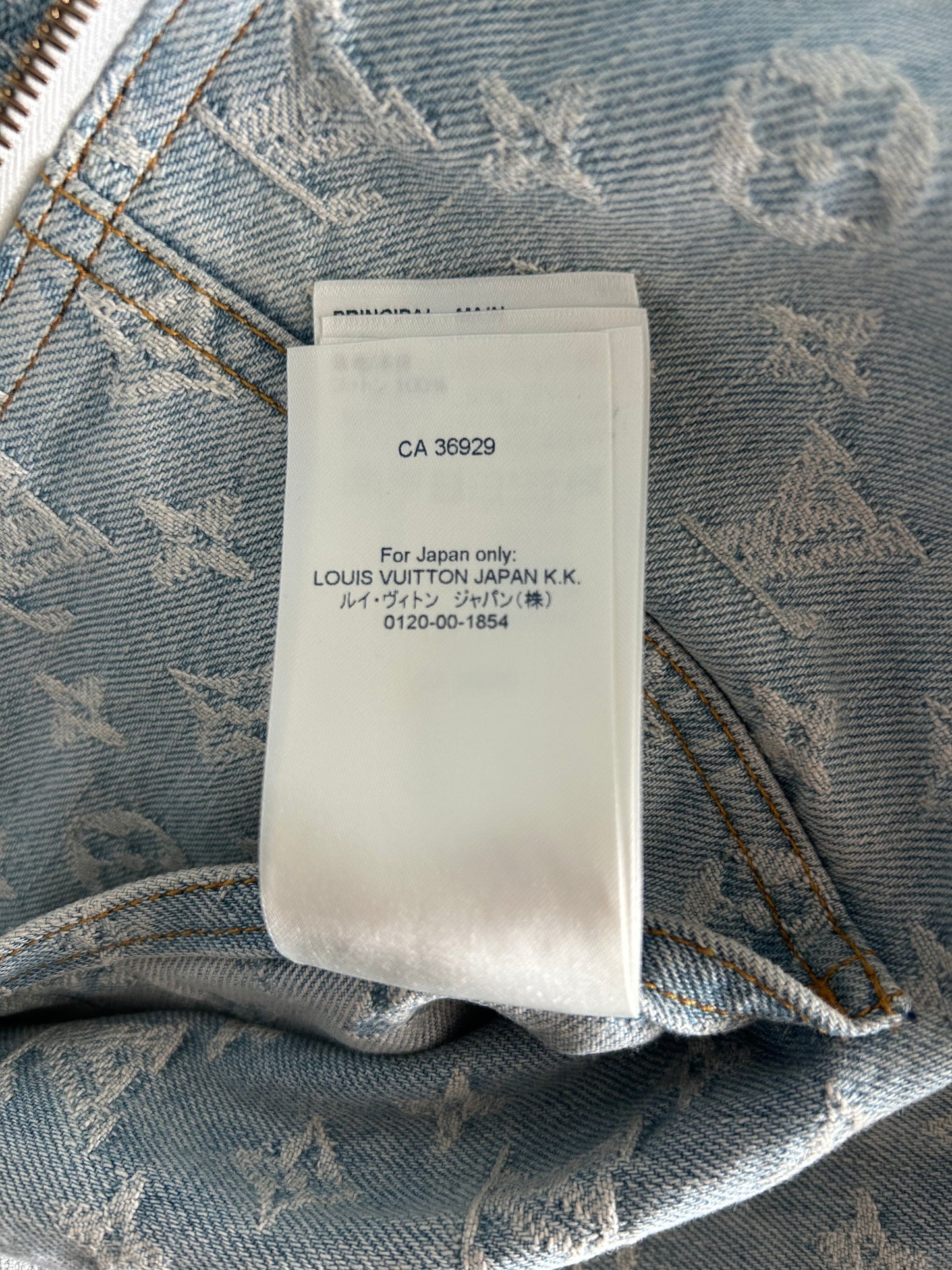 Louis Vuitton NBA Monogram Denim Zip Up Jacket