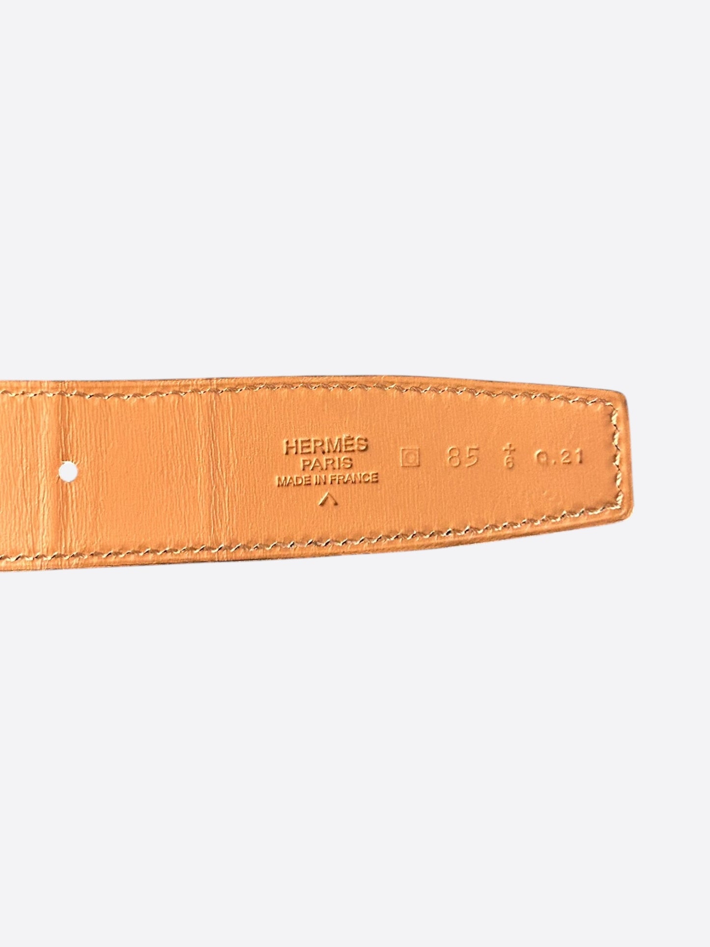 Hermes Emerald Green & Brown Crocodile Glenan Reversible Belt