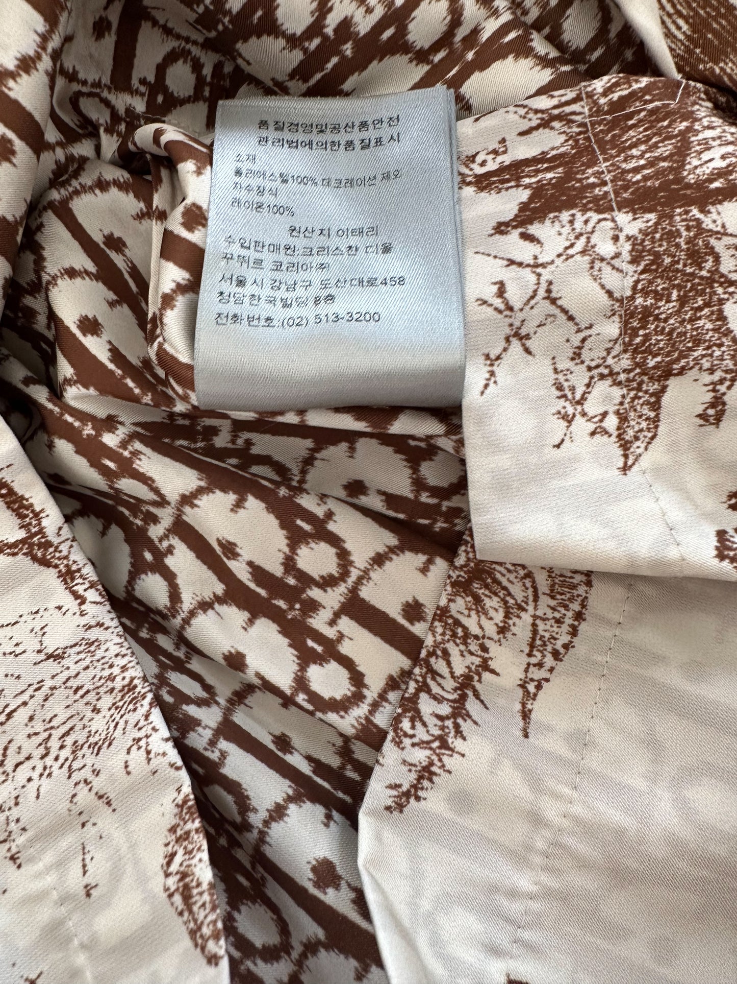 Dior Cactus Jack White & Brown Desert Print Jacket