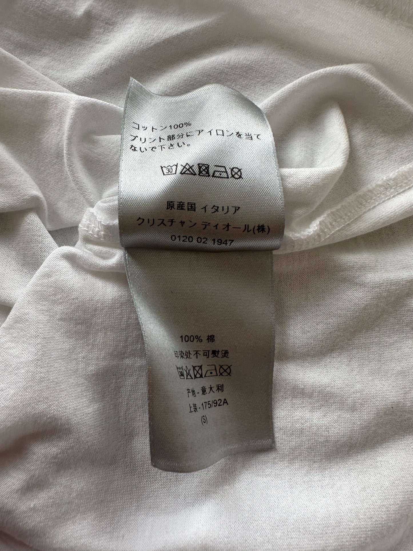 Dior White Atelier Faded Logo Tee