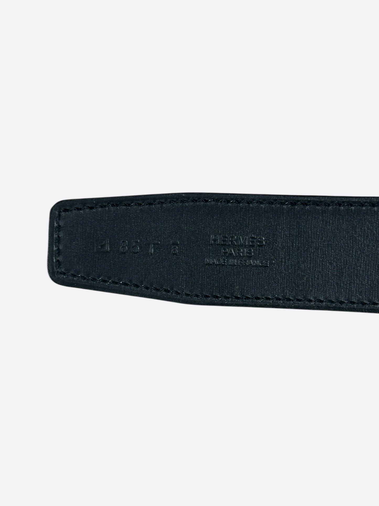 Hermes Brown & Black Palladium Chaine d'Ancre Reversible Enamel Belt