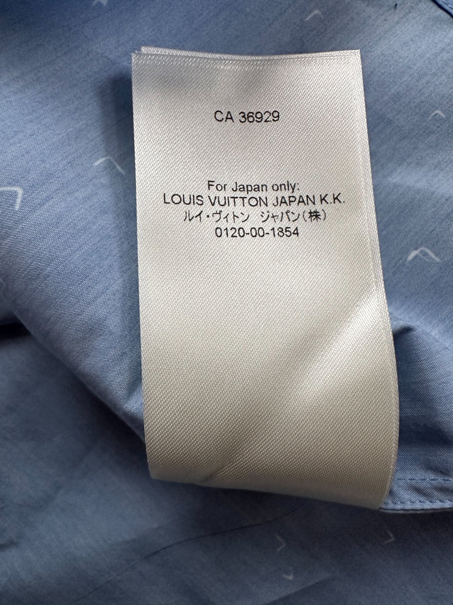 Louis Vuitton Blue LV Spread Damier Button Up Shirt