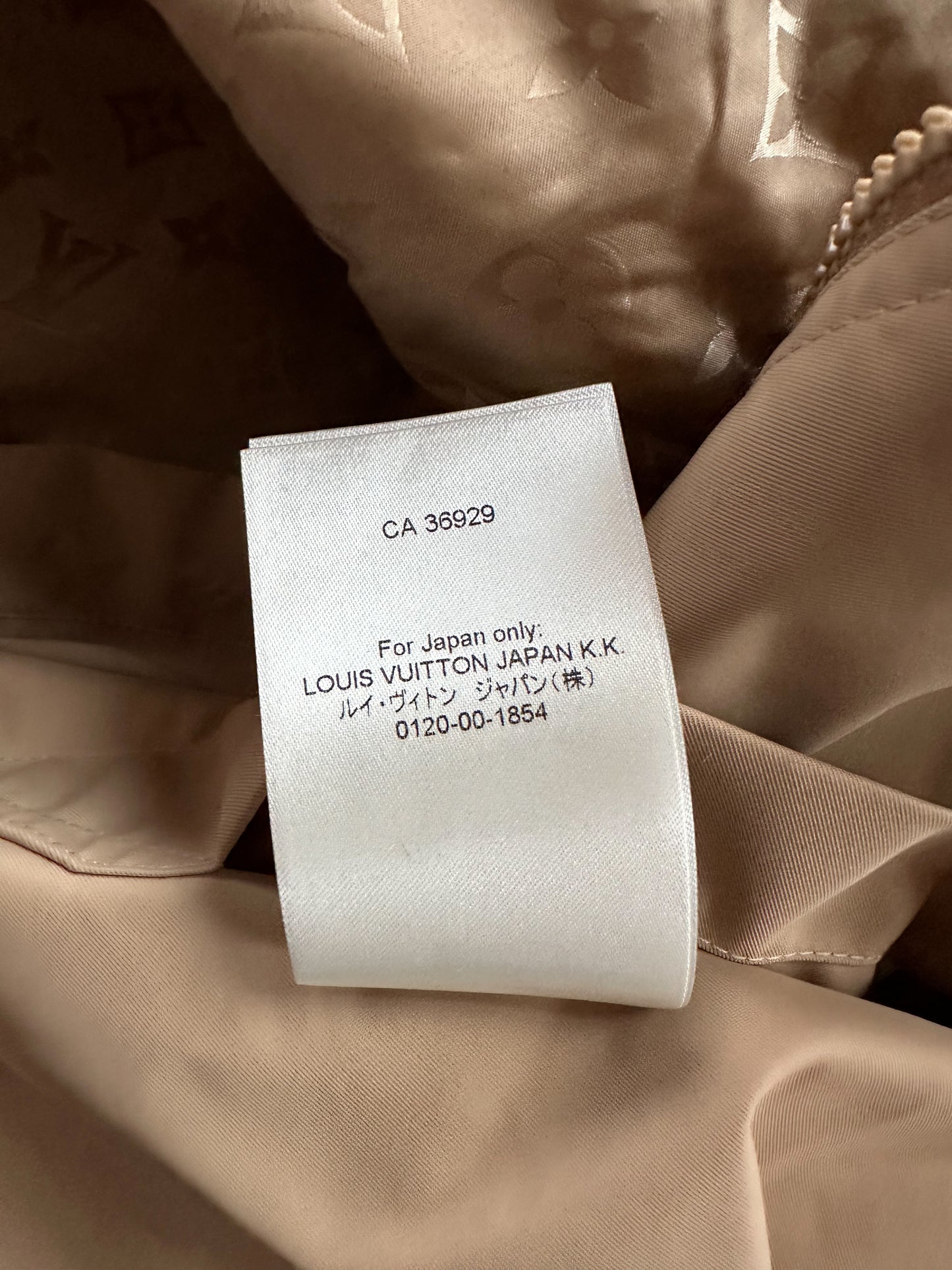 Louis Vuitton Gold Monogram Reversible Windbreaker