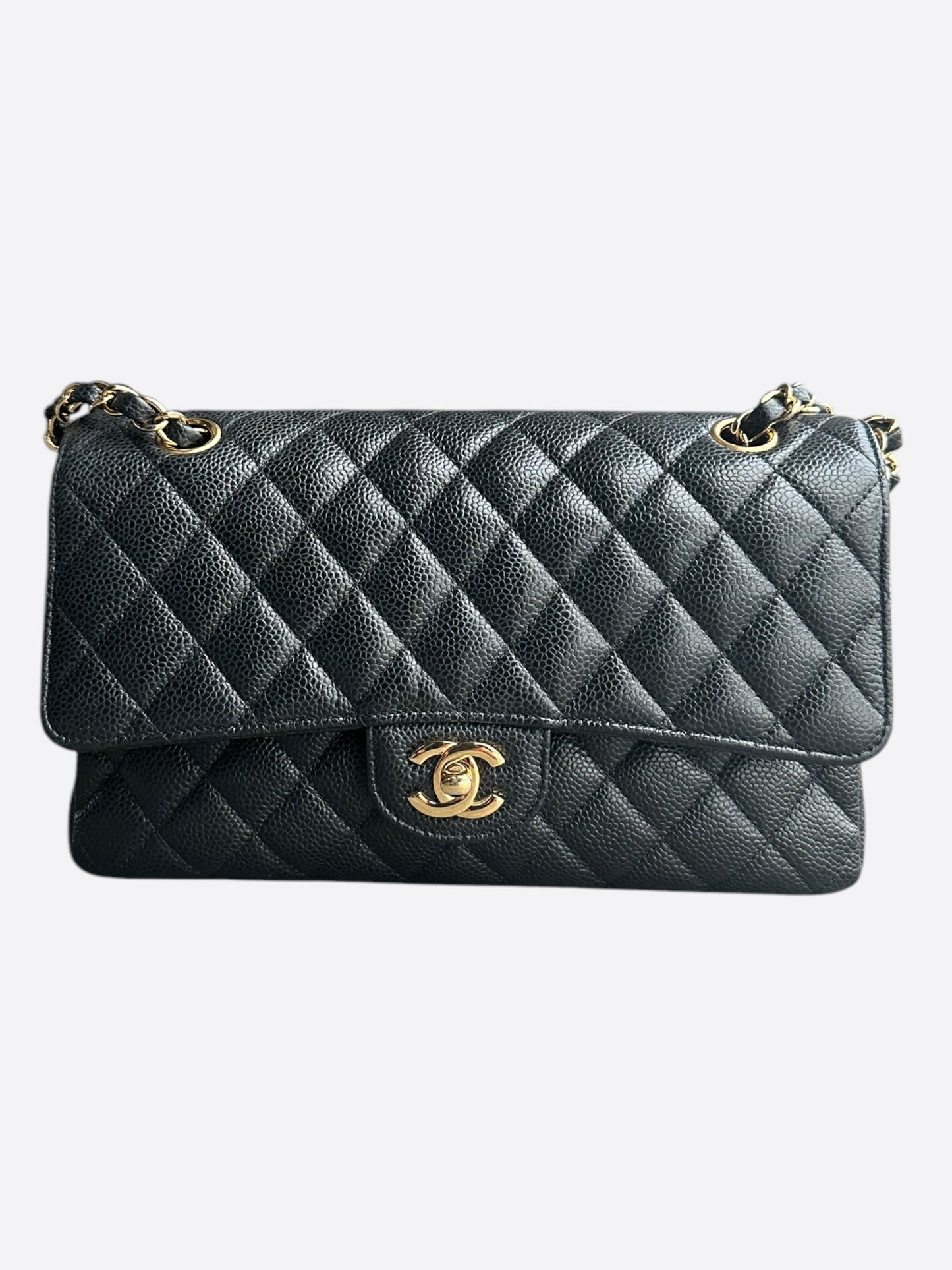 Chanel Black Caviar Quilted Medium Flap Bag