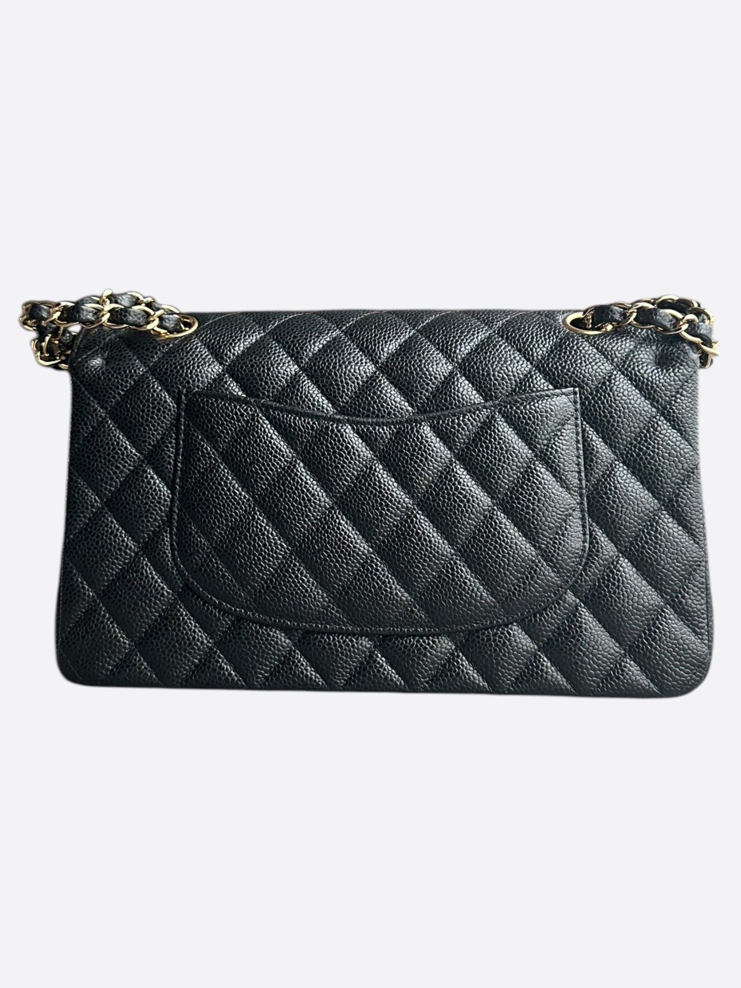 Chanel Black Caviar Quilted Medium Flap Bag
