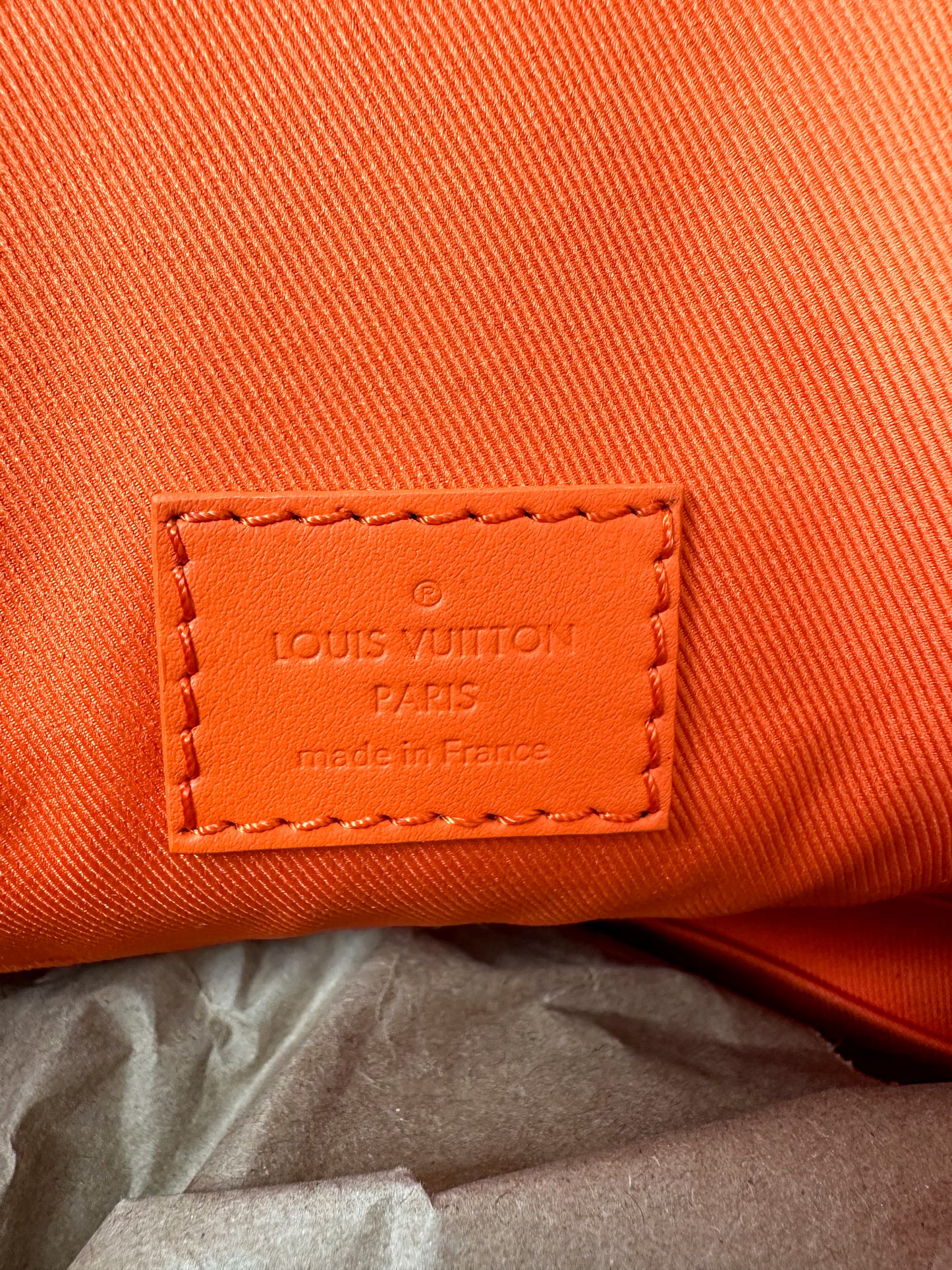 Louis Vuitton Brown Monogram & Orange Christopher Backpack