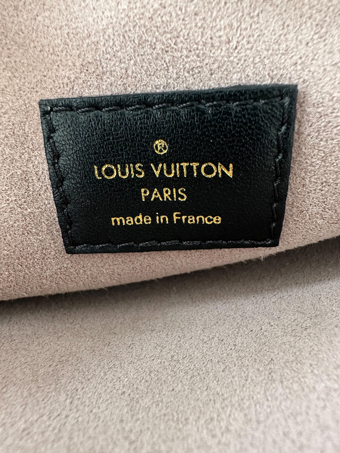 Louis Vuitton Black Puffy Lambskin Monogram Coussin PM
