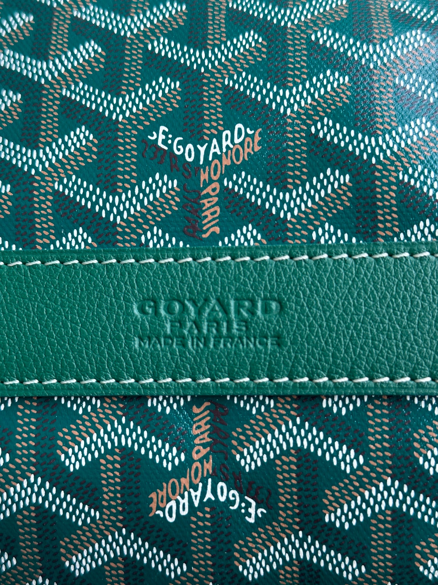 Goyard Green Barrel 40 Sports Bag