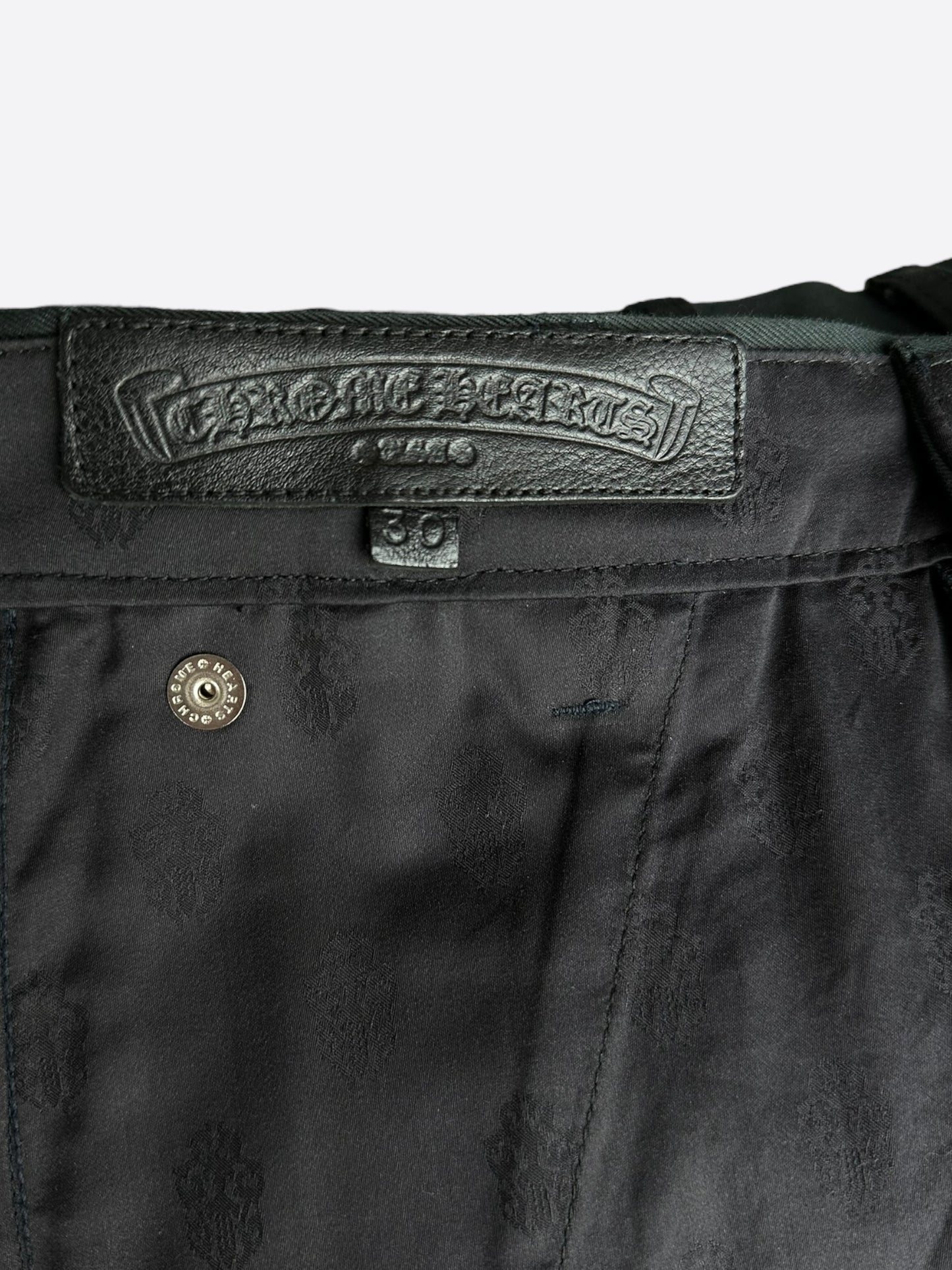 Chrome Hearts Dark Navy Multicolor Cross Patch Chino Pants