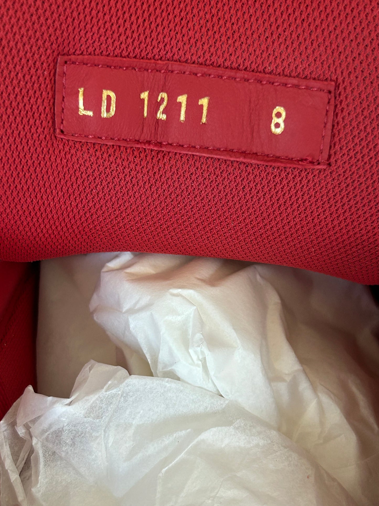 Louis Vuitton Lady Pink Red & White Residence Trainers