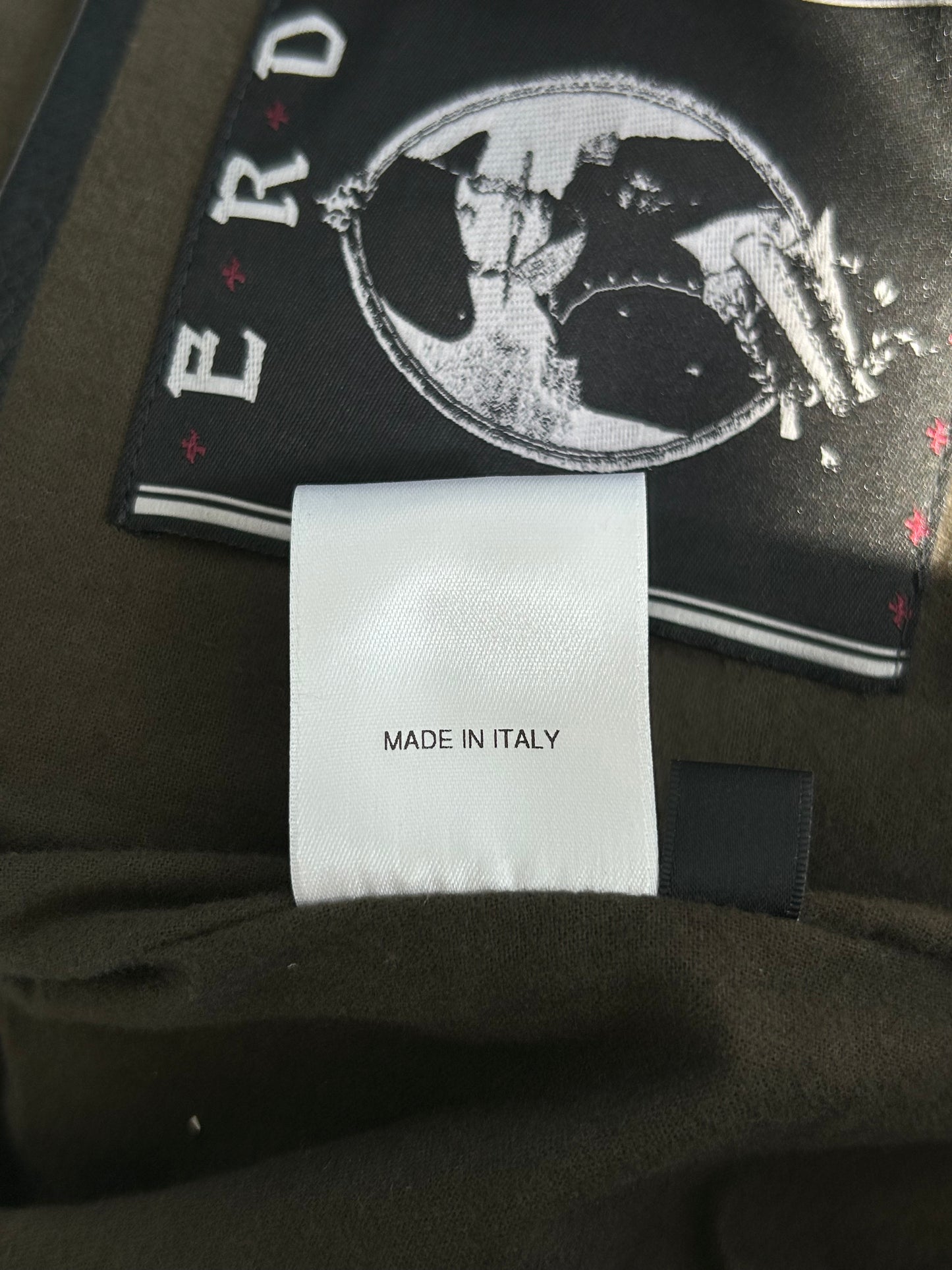 Enfants Riches Deprimes Black & White Dog In Restraint Leather Jacket