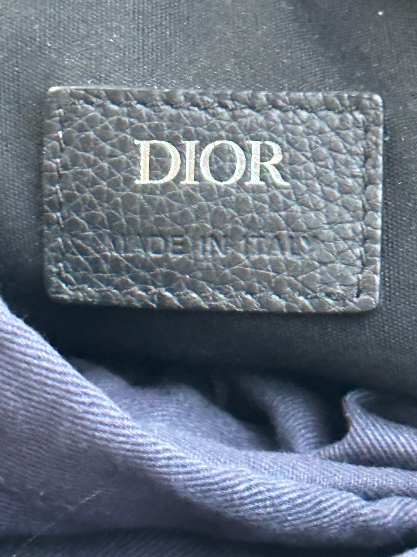Dior Beige & Black Oblique Saddle Triple Pouch Messenger Bag