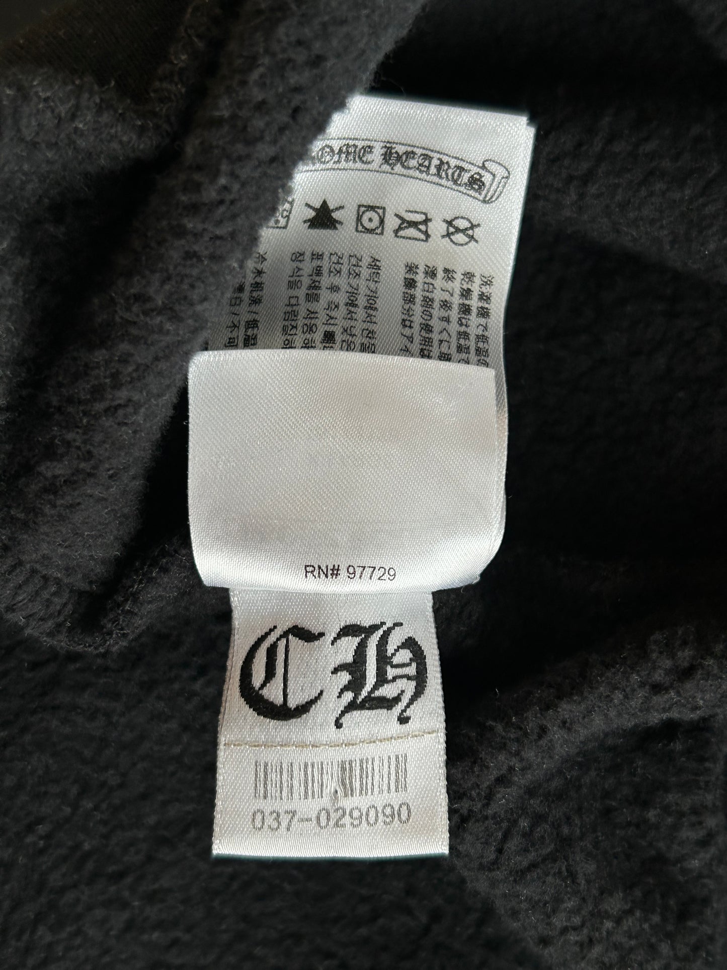 Chrome Hearts Black & White Las Vegas Horseshoe Logo Hoodie