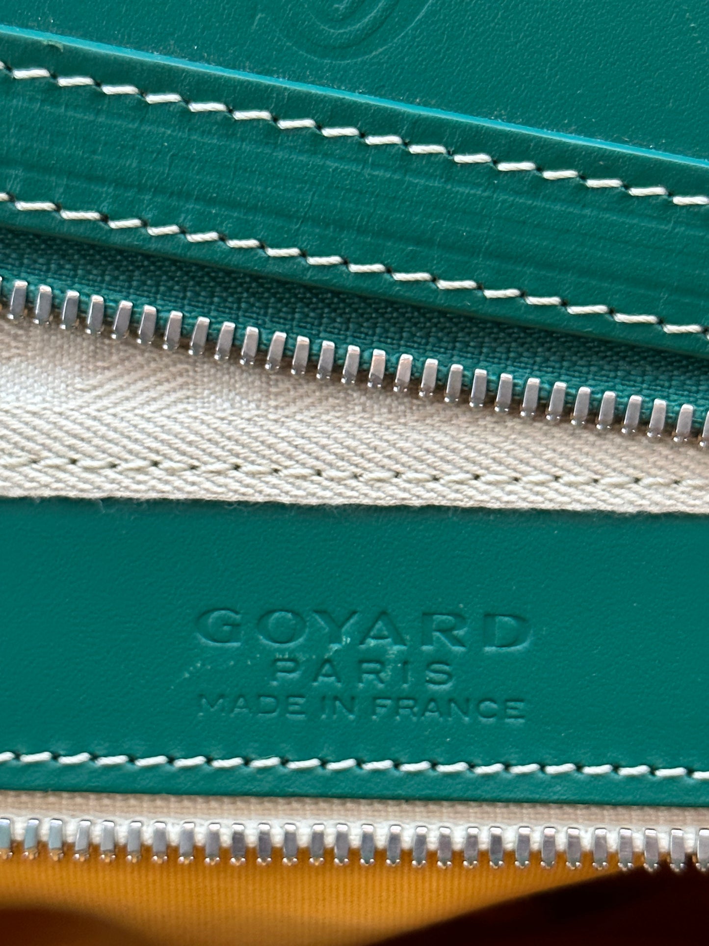 Goyard Green Bowling 45 Duffel Bag