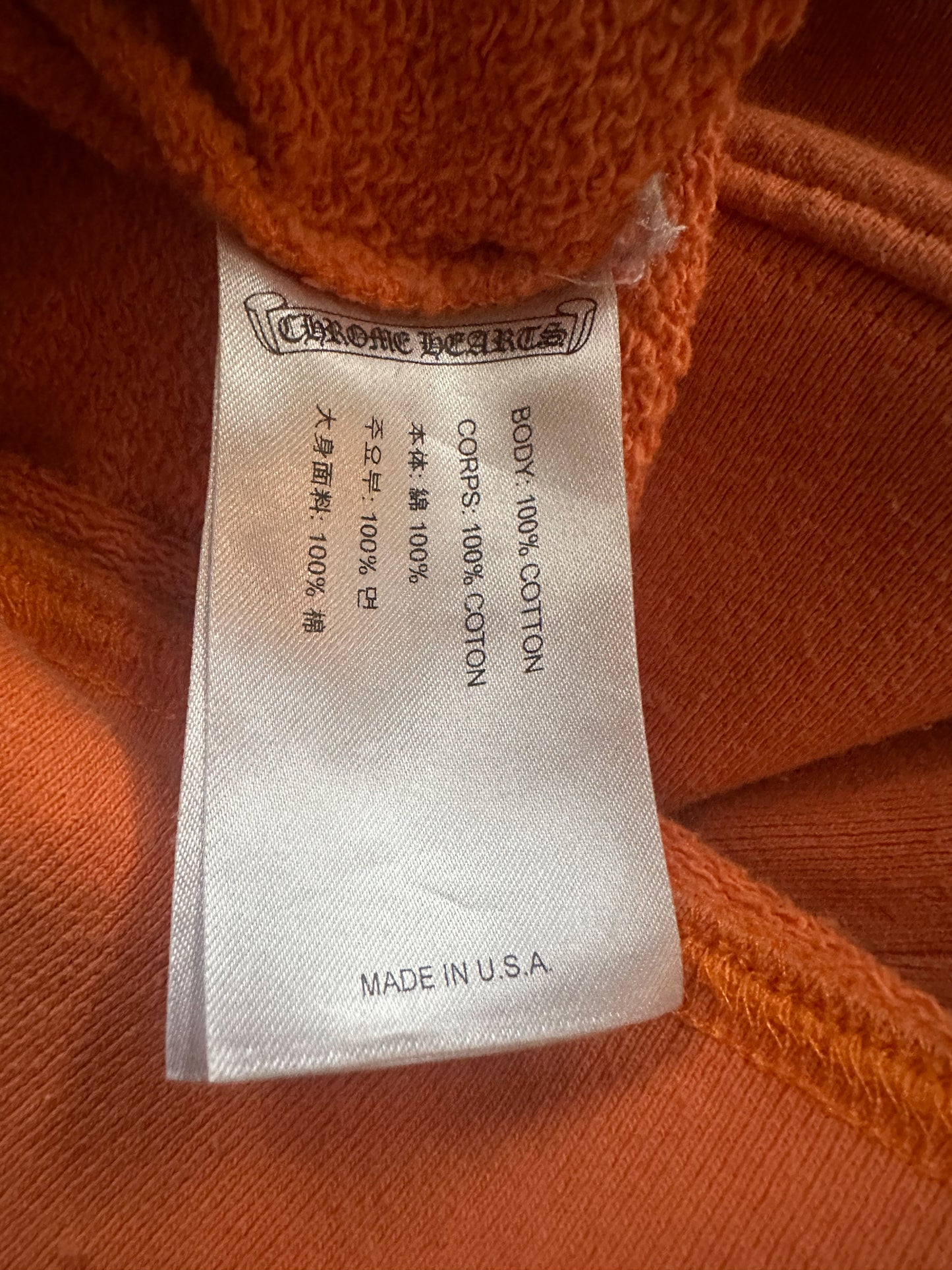 Chrome Hearts Matty Boy Orange Link Sweater