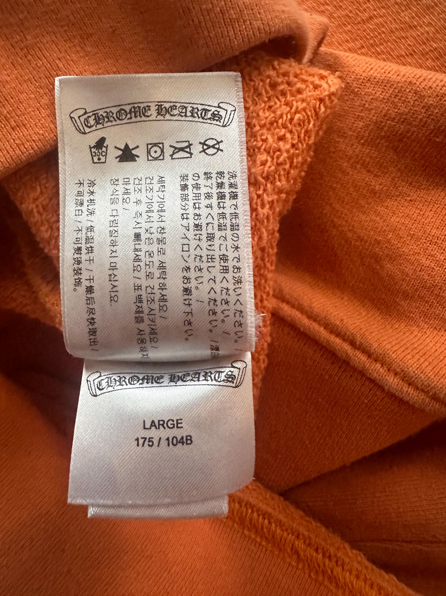 Chrome Hearts Matty Boy Orange Link Sweater