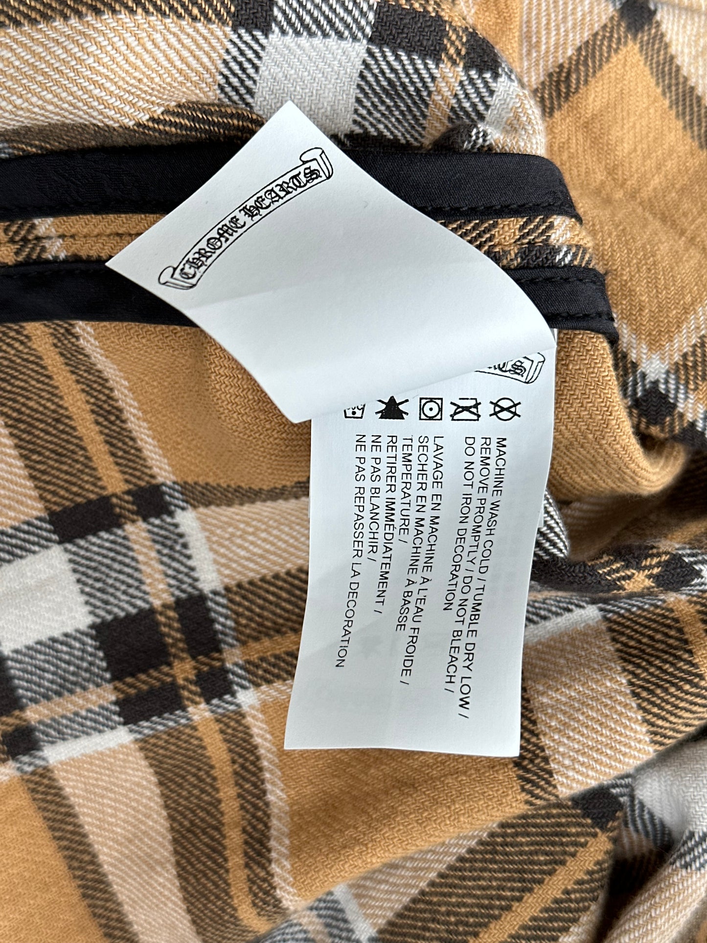 Chrome Hearts Yellow & Black Flannel Jacket