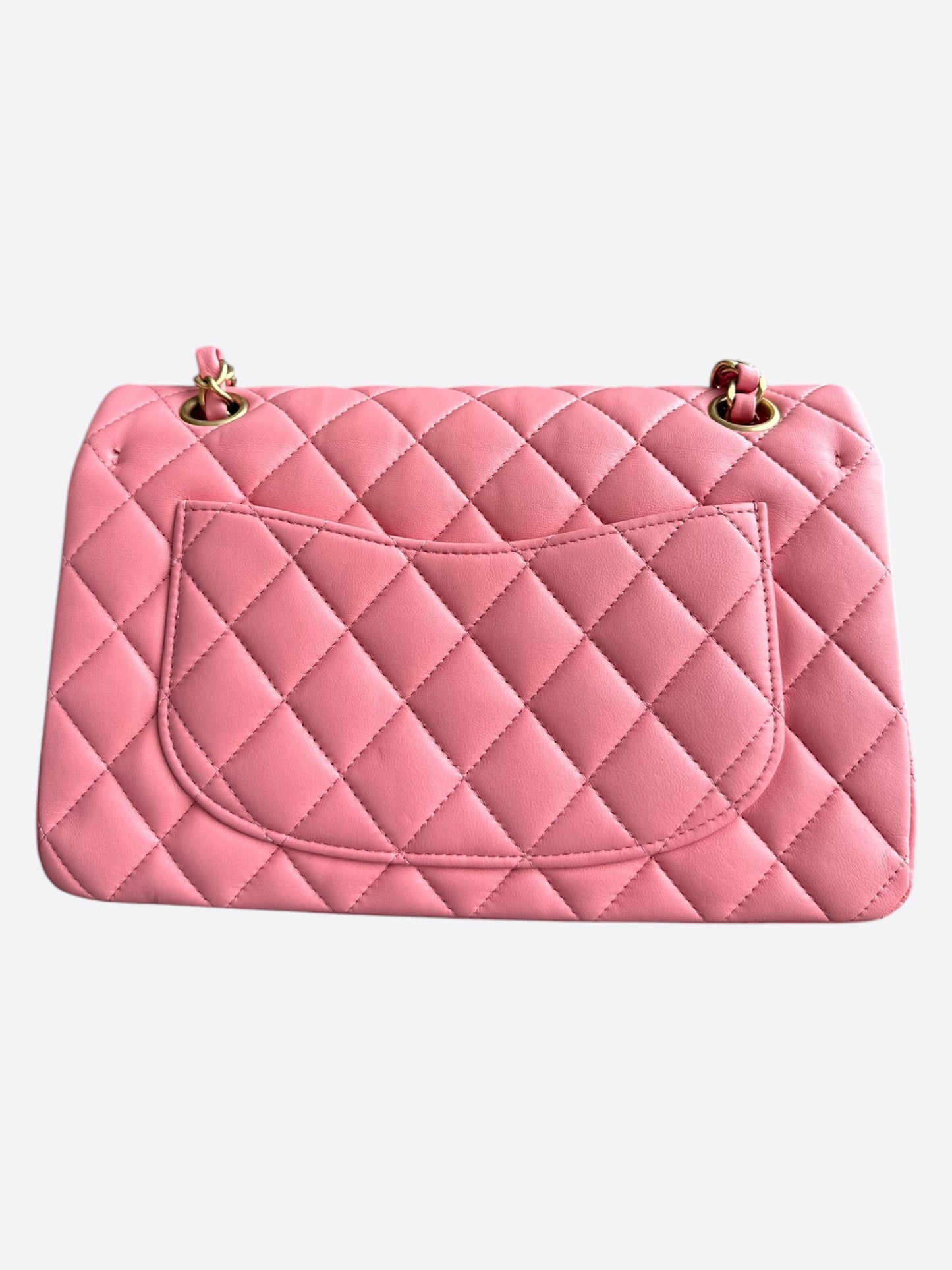 Chanel Pink Quilted Calfskin Medium Flap Bag