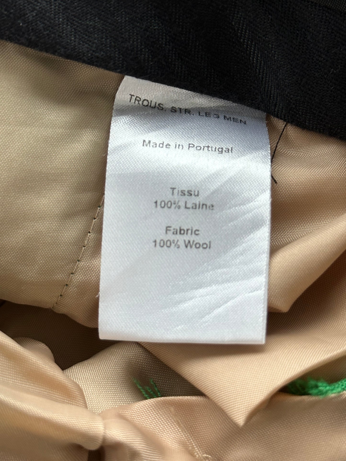 Louis Vuitton Green Wool Dress Pants
