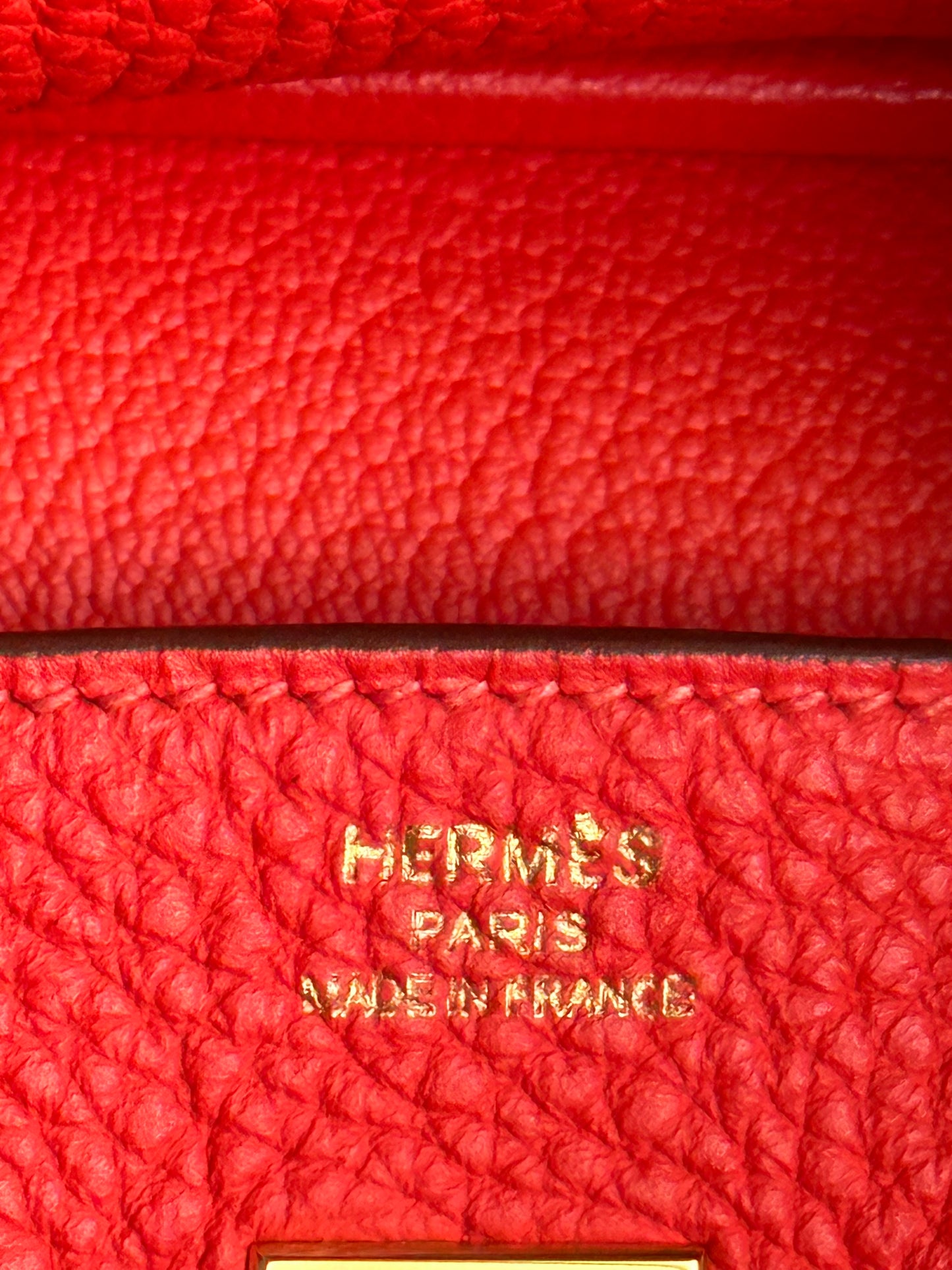 Hermes Capucines Red Togo Birkin 25