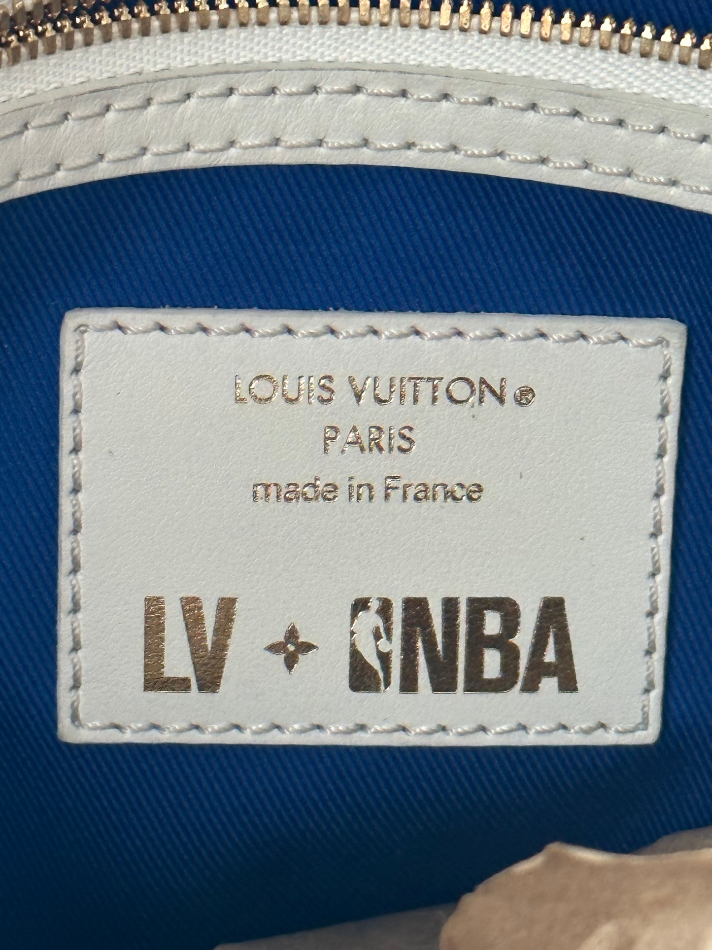 Louis Vuitton NBA Brown & White Monogram Keepall 50