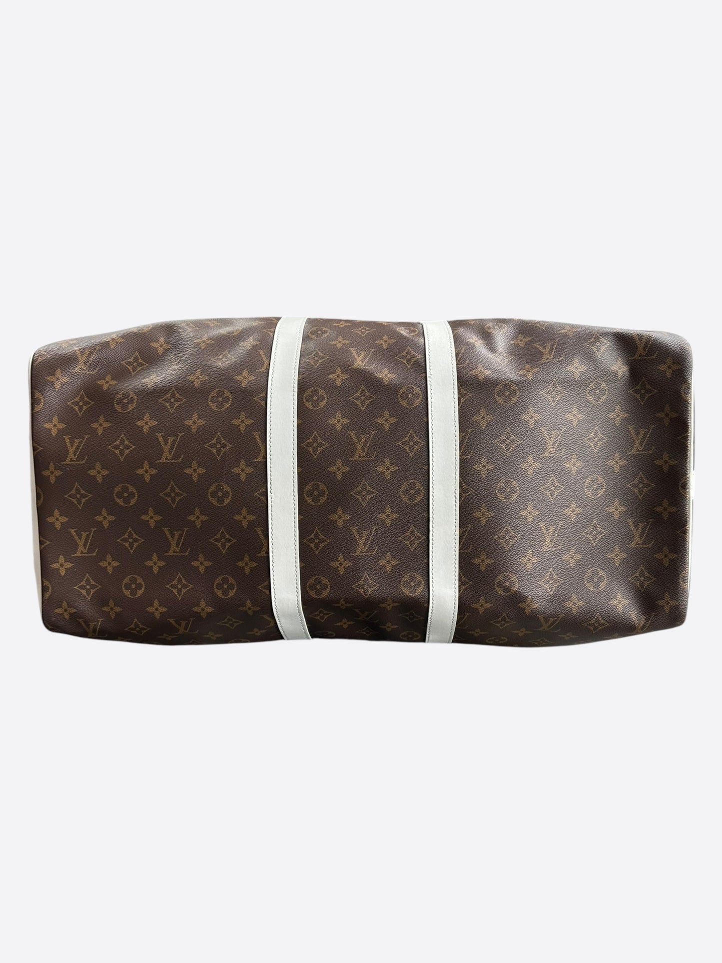 Louis Vuitton NBA Brown & White Monogram Keepall 50
