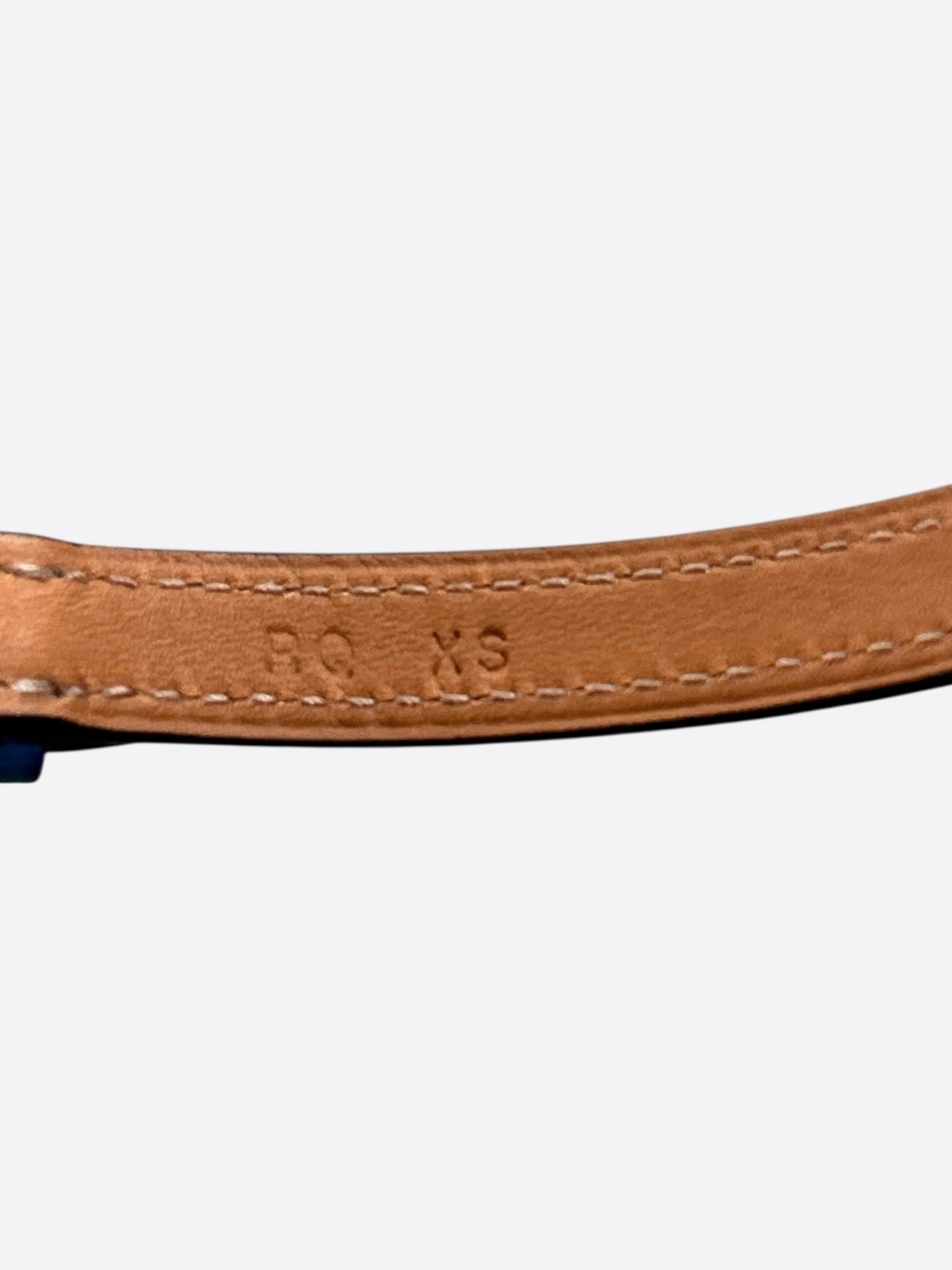Hermes Blue Swift & Palladium Hardware Etriviere Double Tour Bracelet