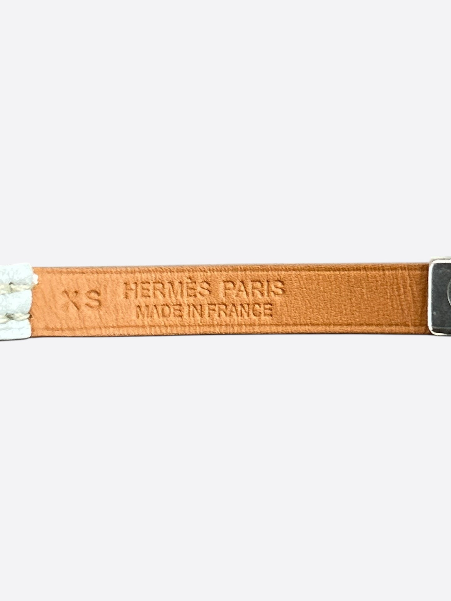 Hermes Grey Swift & Palladium Hardware Mini Kelly Bracelet