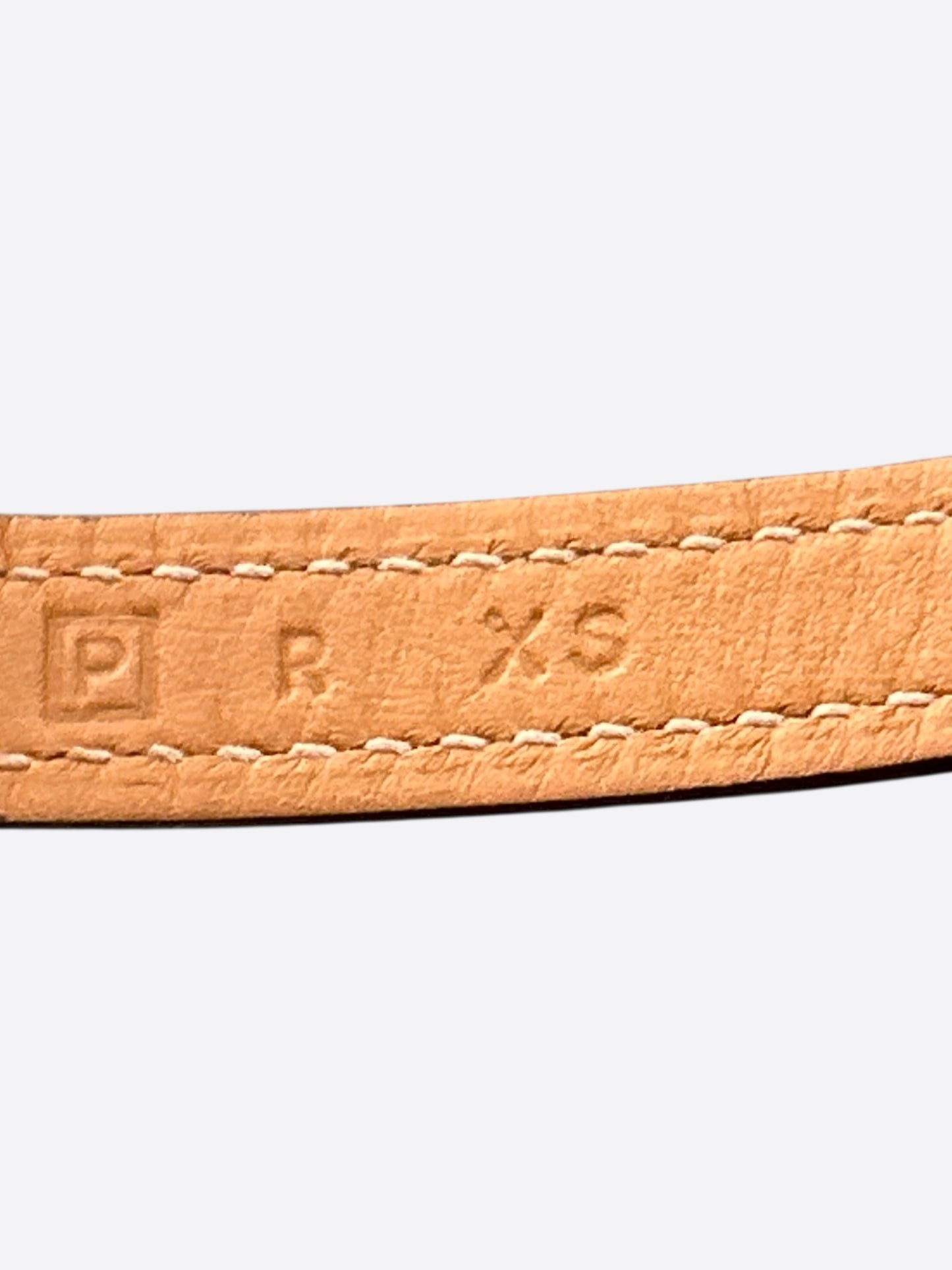 Hermes Brown Swift & Palladium Hardware Etriviere Double Tour Bracelet