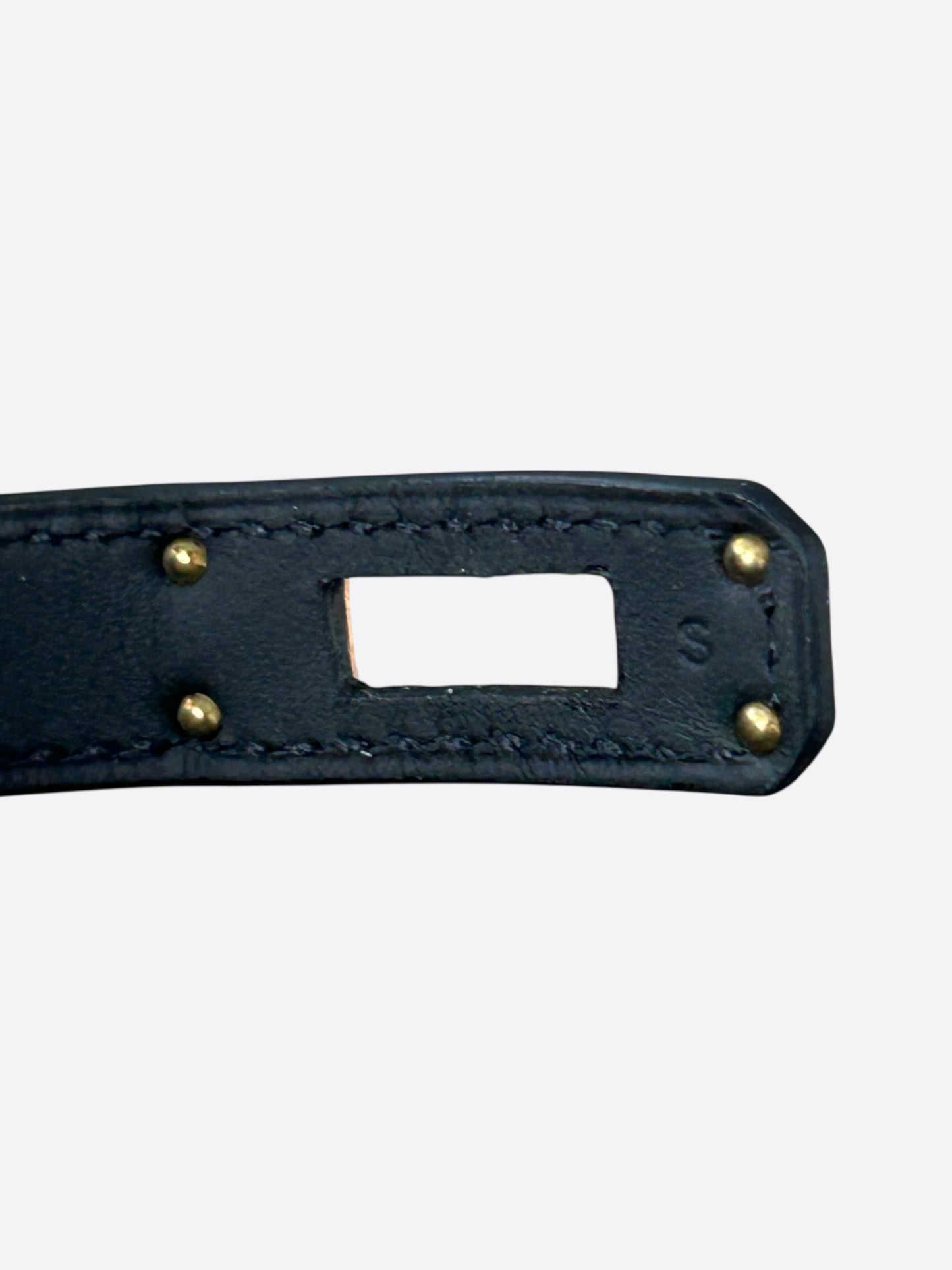 Hermes Black Epsom & Gold Hardware Kelly Double Tour Bracelet