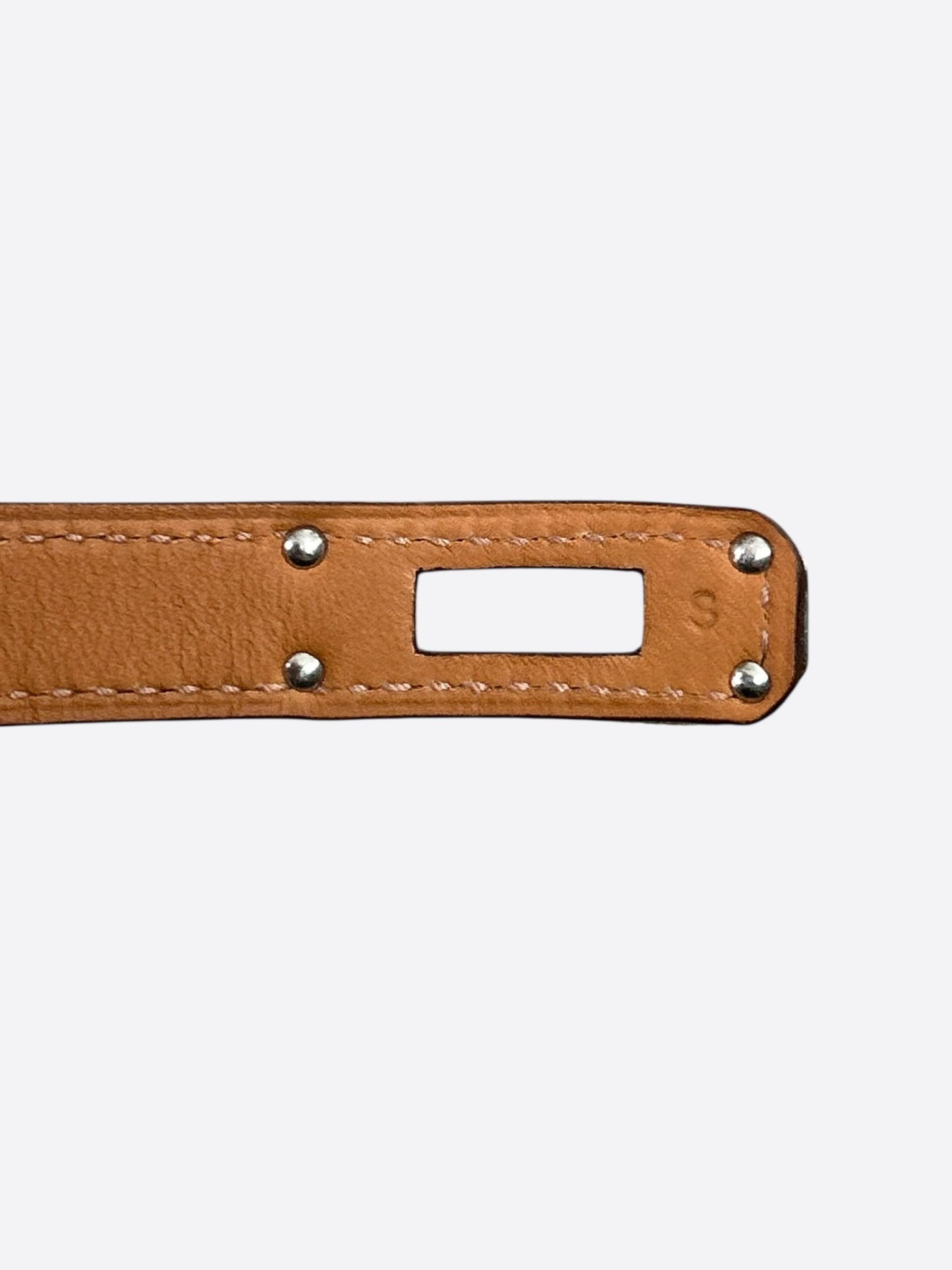 Hermes Purple Crocodile & Palladium Hardware Kelly Double Tour Bracelet
