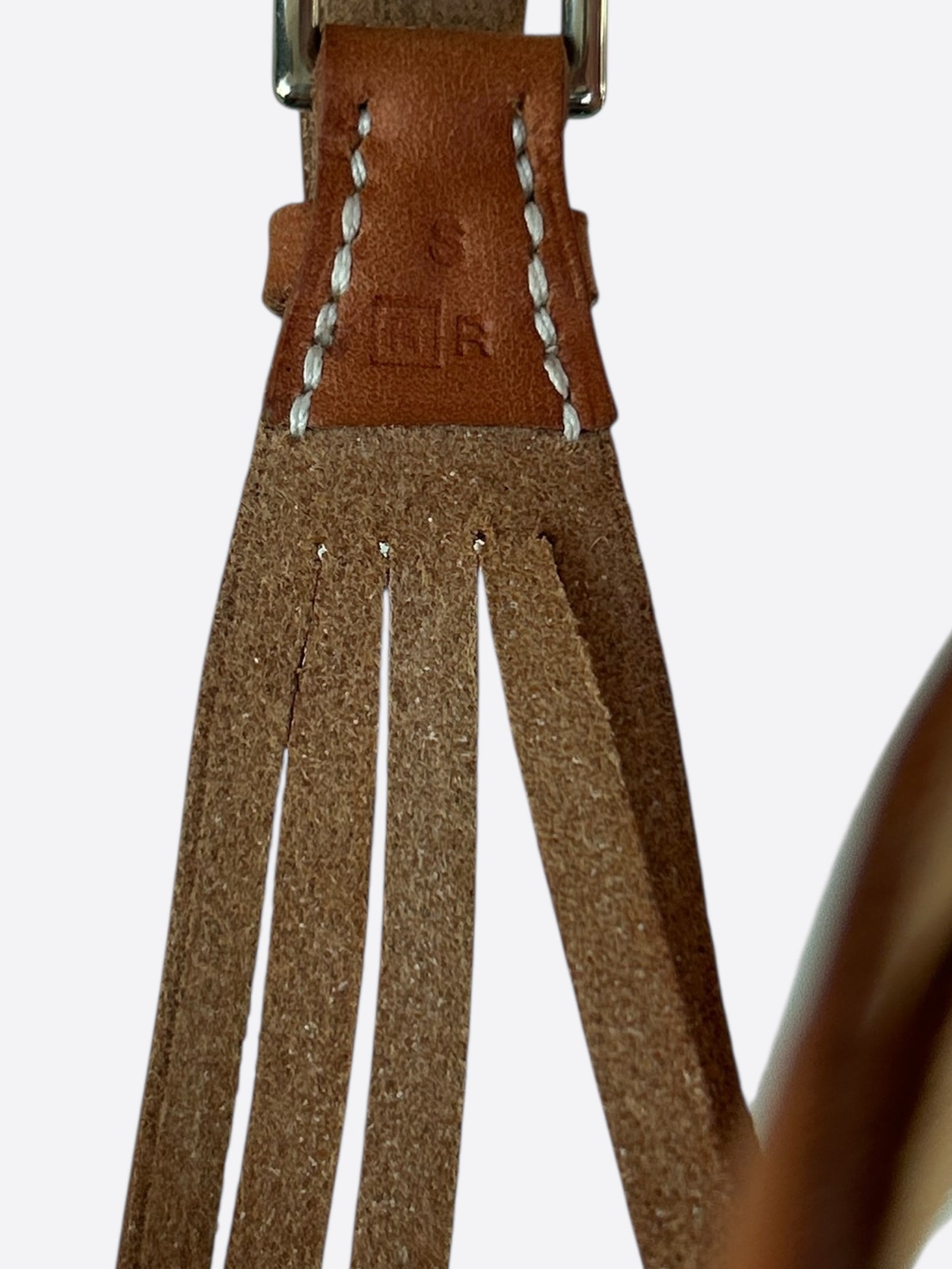 Hermes Brown Swift & Palladium Hardware Multi-Strand Bracelet