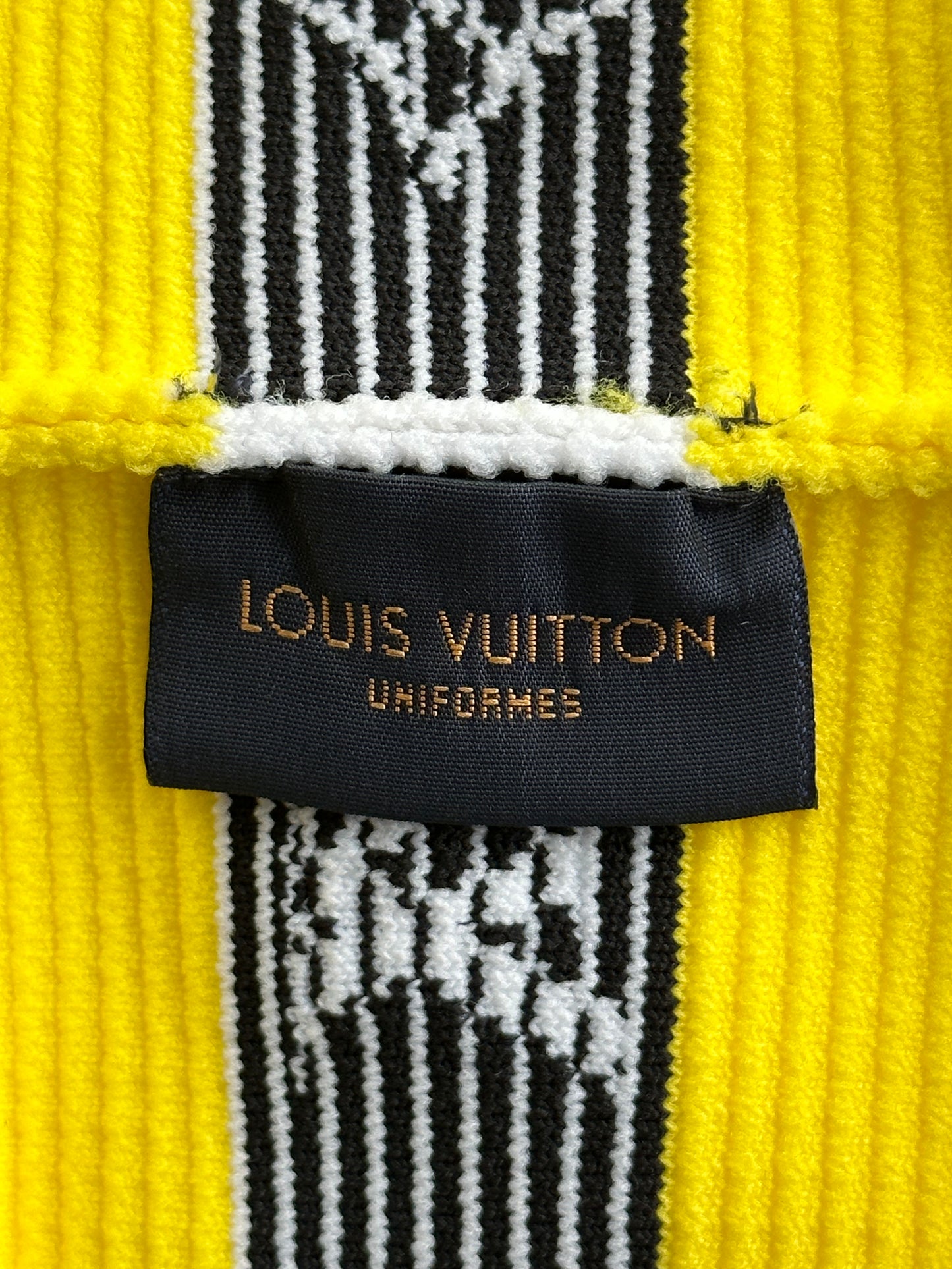 Louis Vuitton Yellow & White Striped Headband